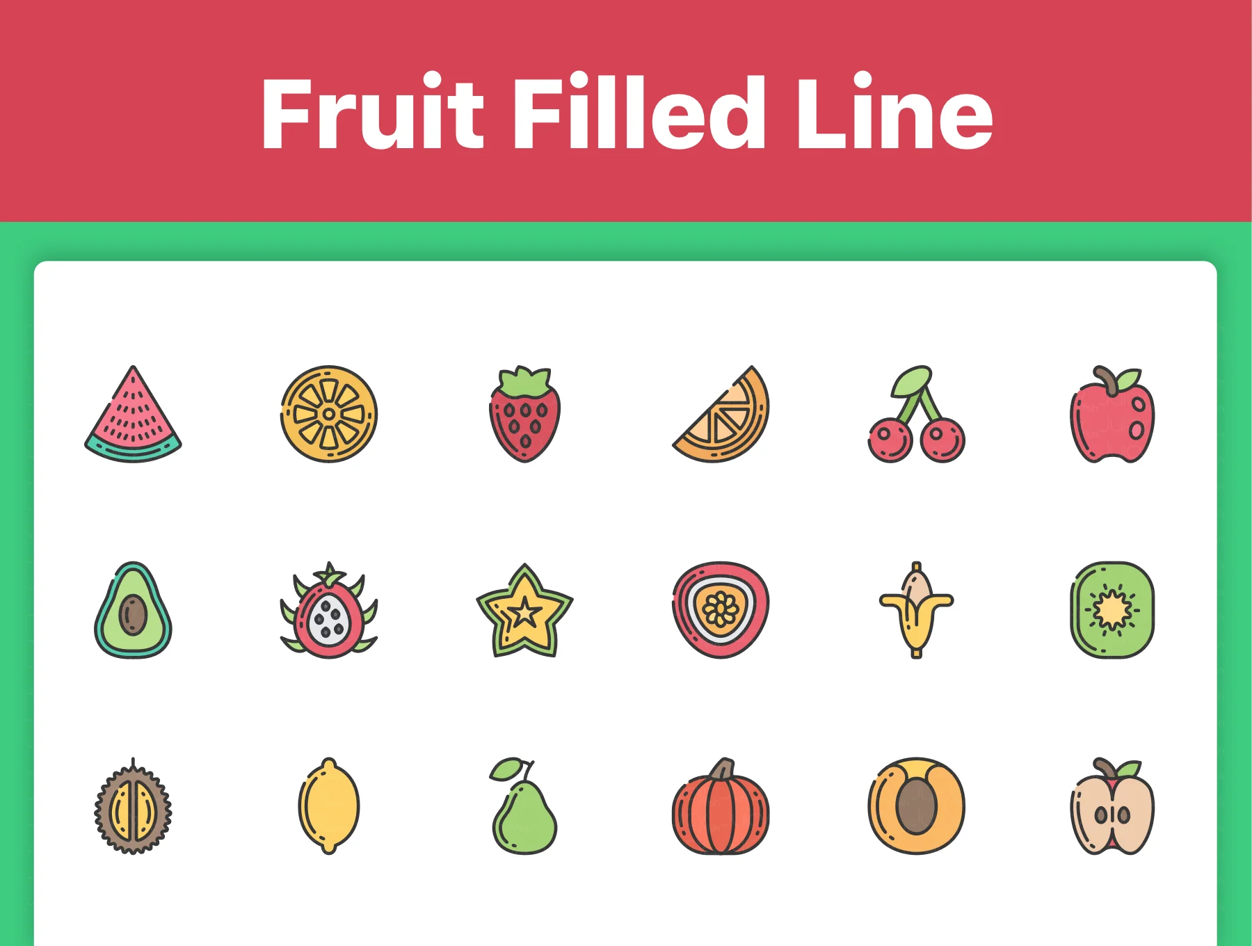 150 Fruit Icons 3