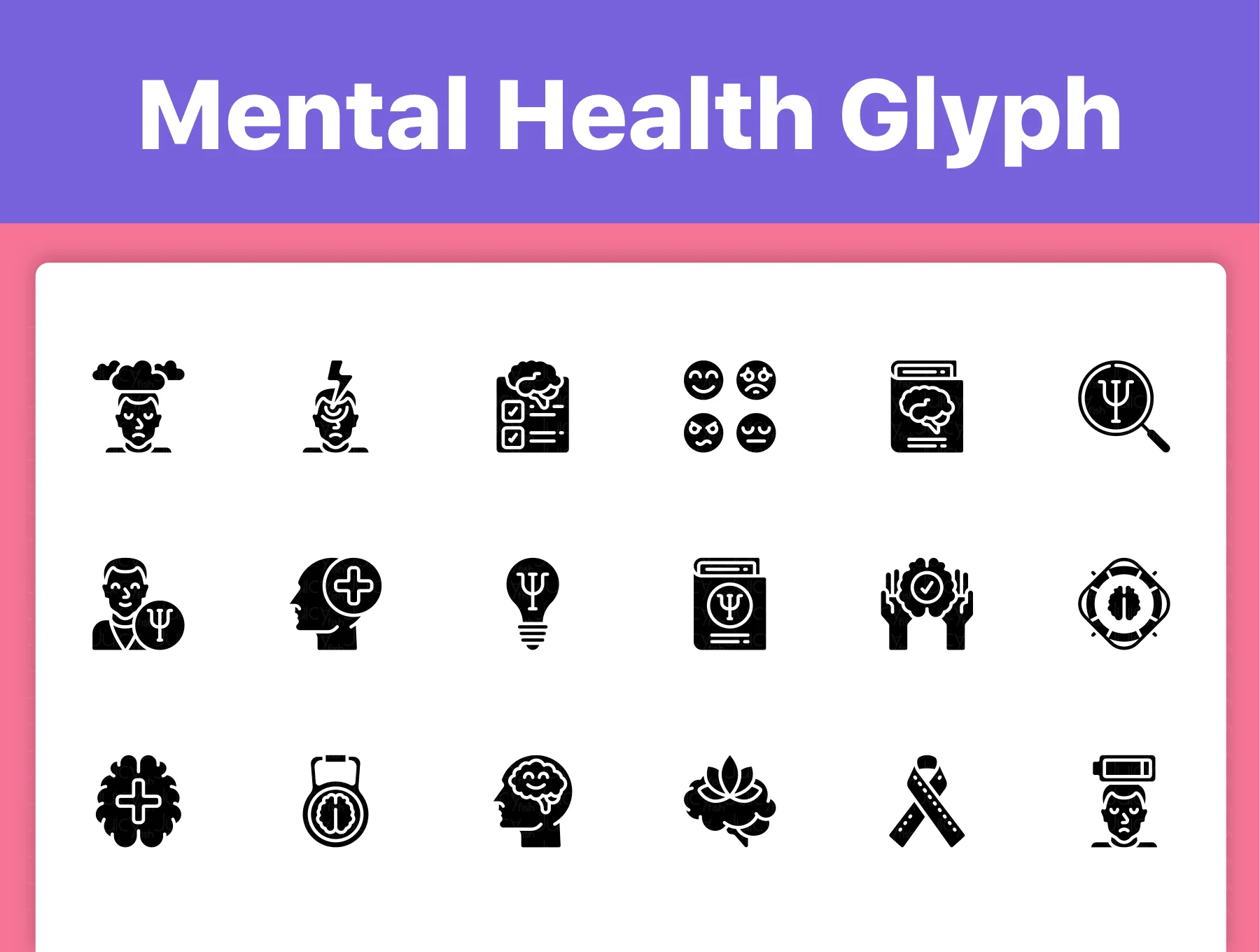 150 Mental Health Icons 5