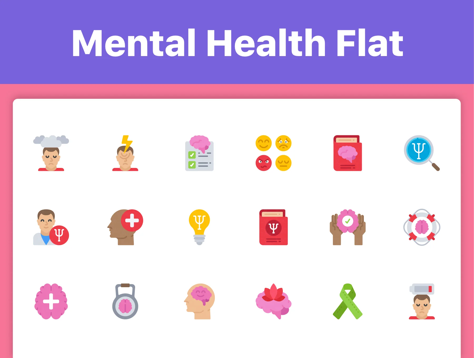 150 Mental Health Icons 6