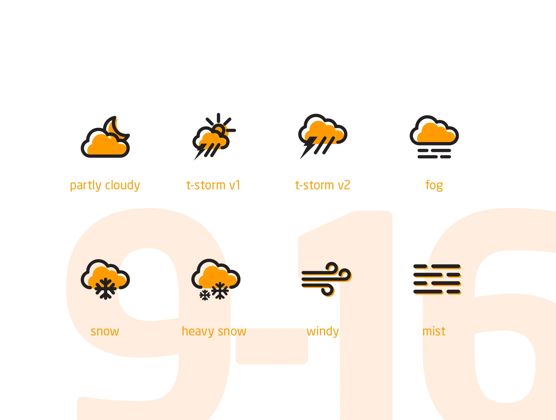 16 Weather Animated Icons 3