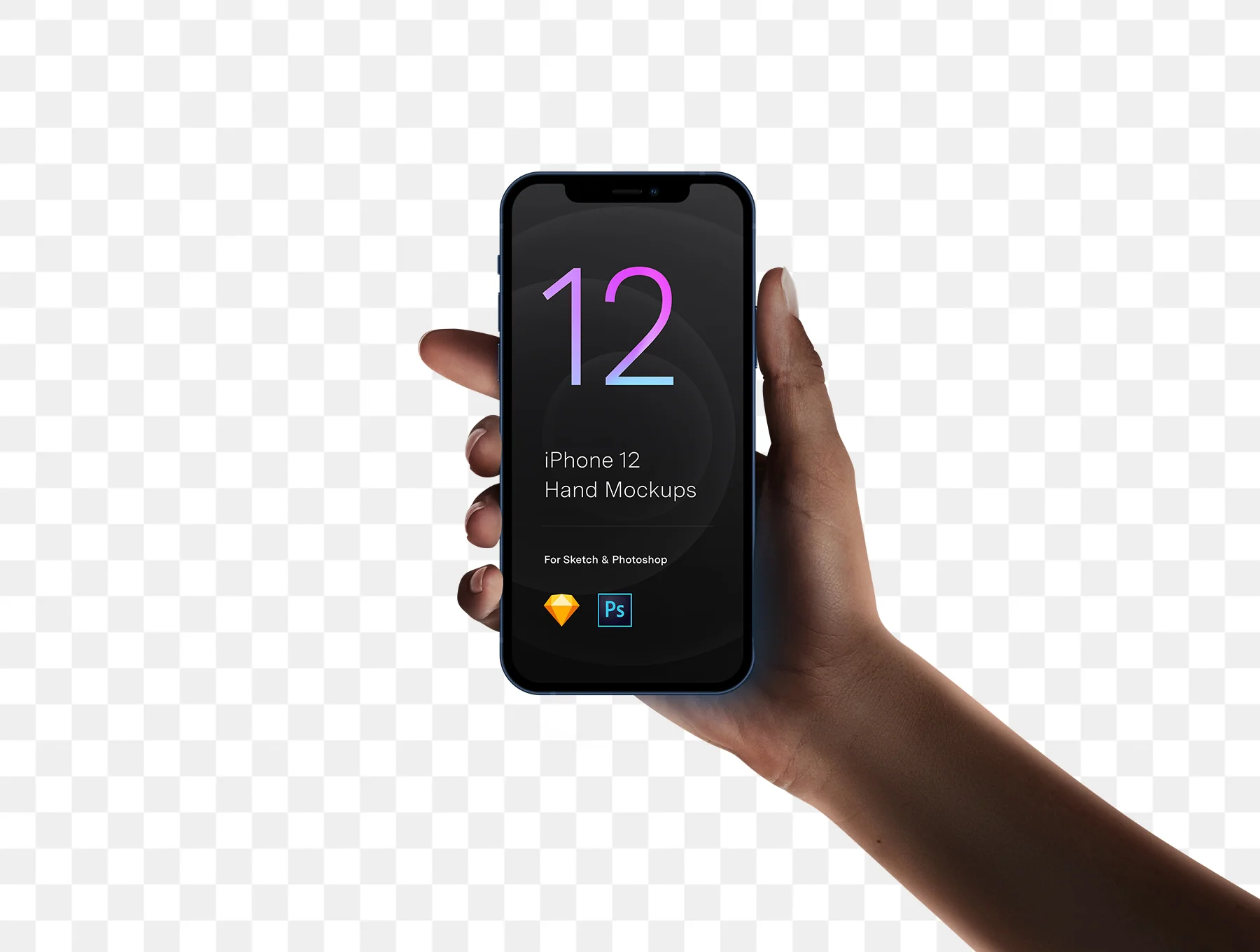 2 Hands Mockups iPhone 12 Pro & iPhone 12 7