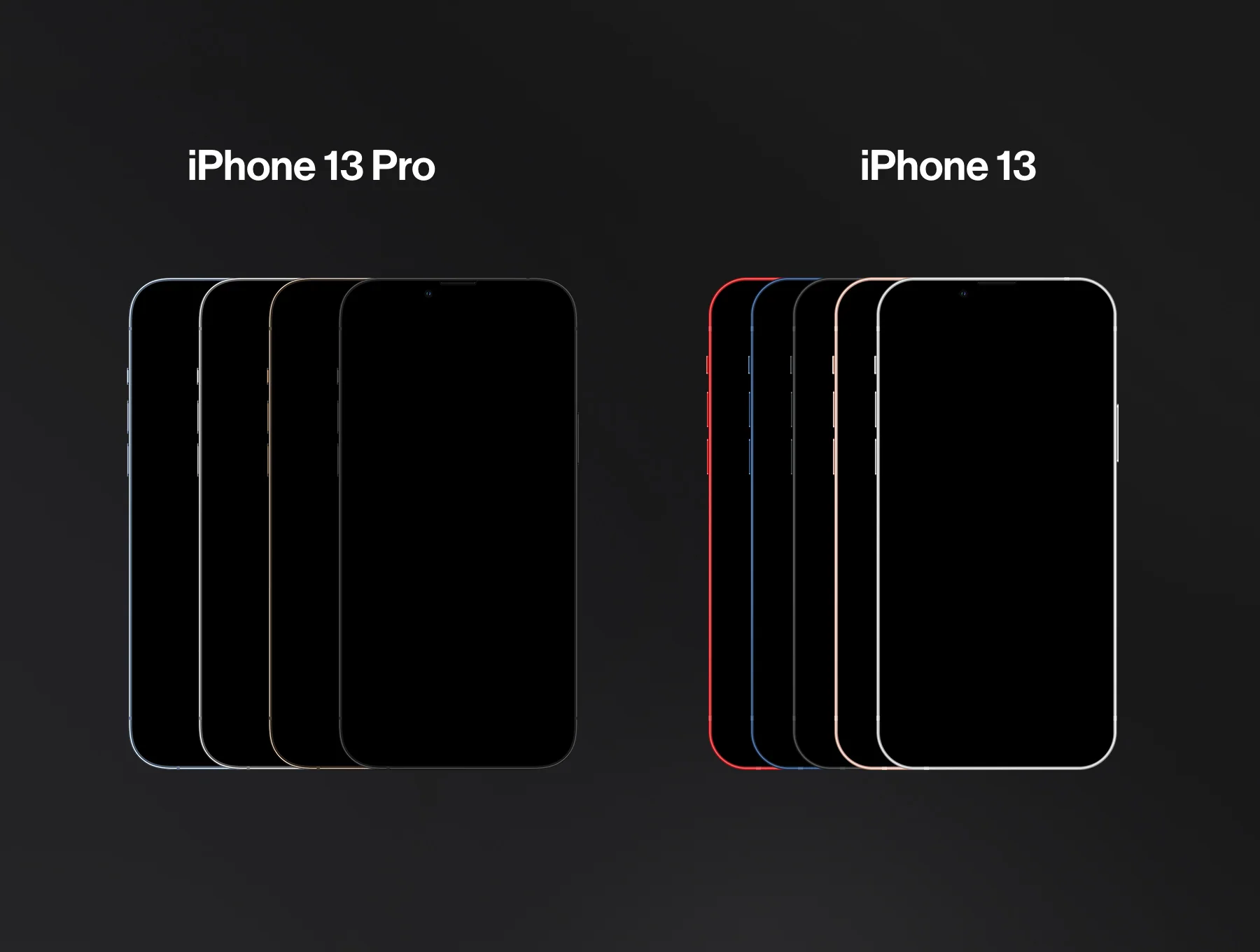 2 Hands Mockups iPhone 13 Pro & iPhone 13 4