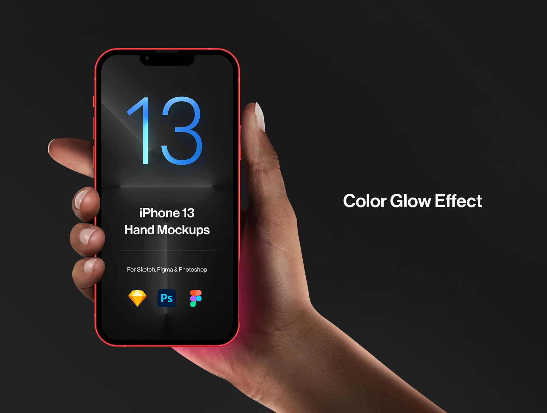 2 Hands Mockups iPhone 13 Pro & iPhone 13 7