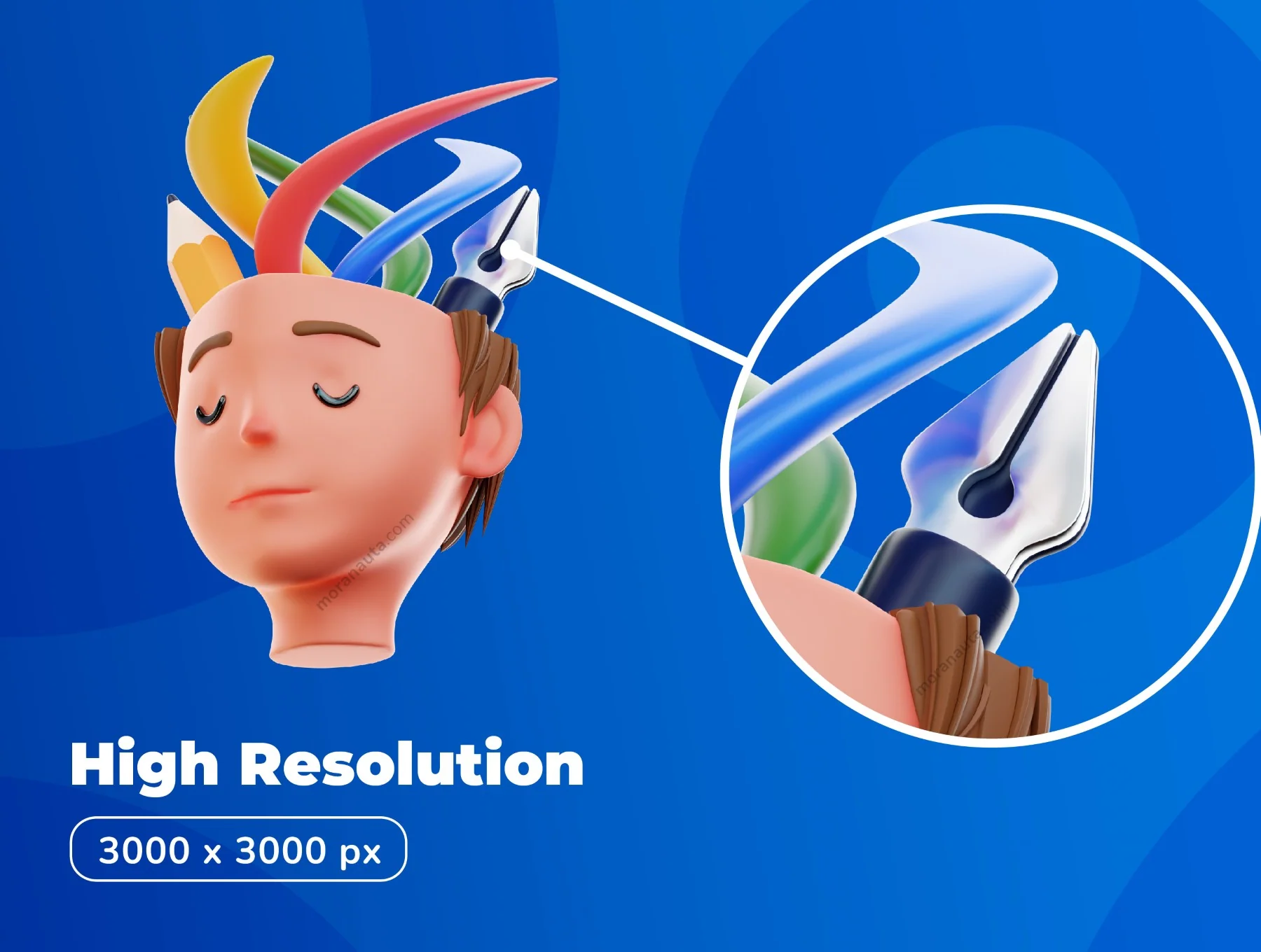 20 3D Design Thinking Icon Set 3