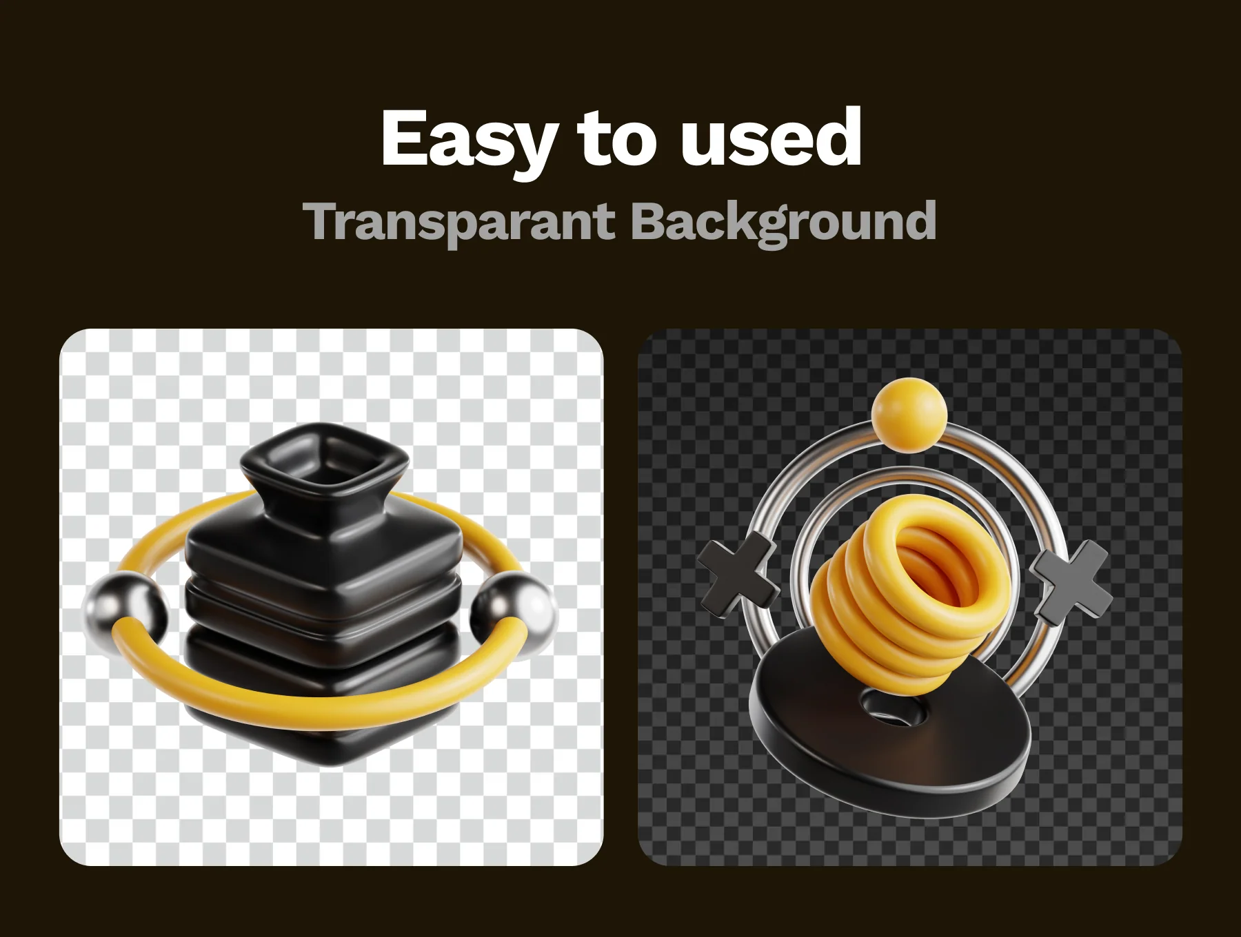 20 3D Unique Abstract Shapes Pack 4