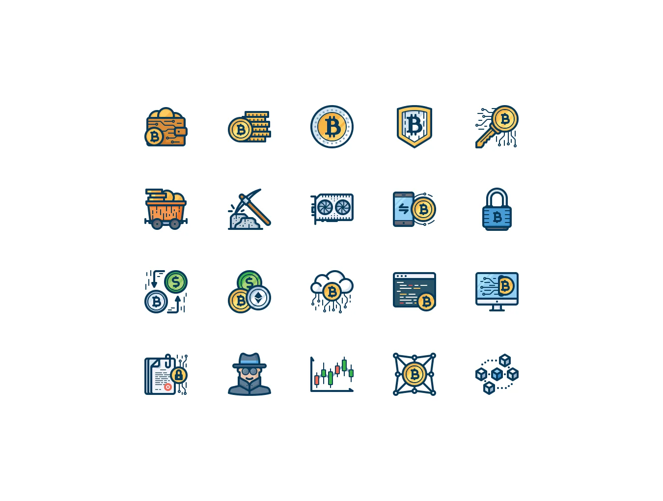 20 Bitcoin icons 3