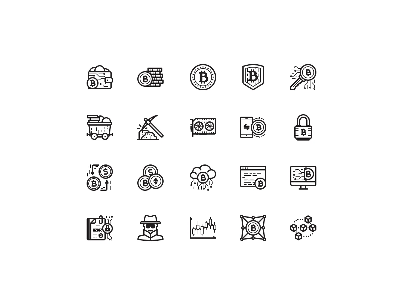 20 Bitcoin icons 4