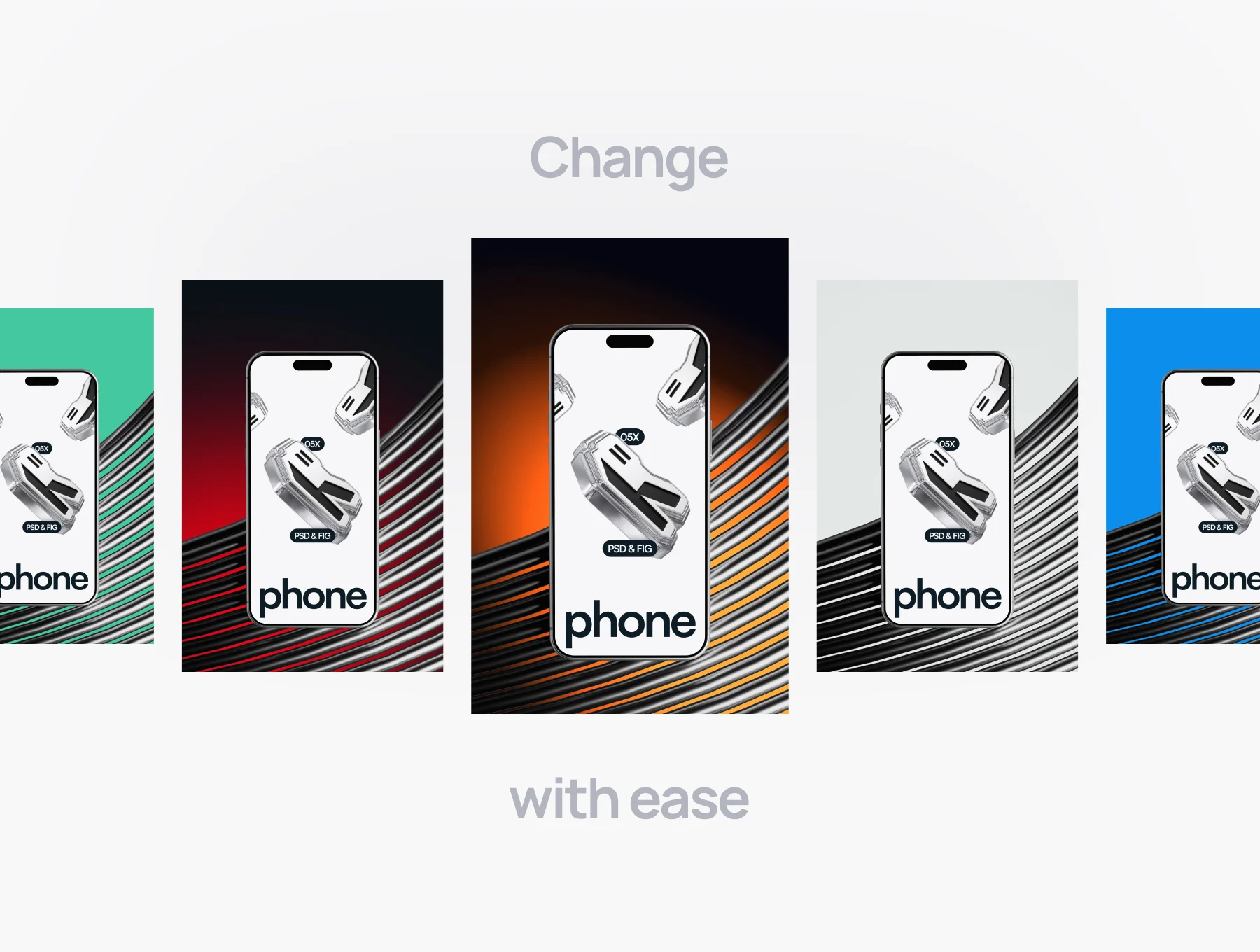 20 Device Mockups — Chrome Scene Pack (PSD & FIG) 8