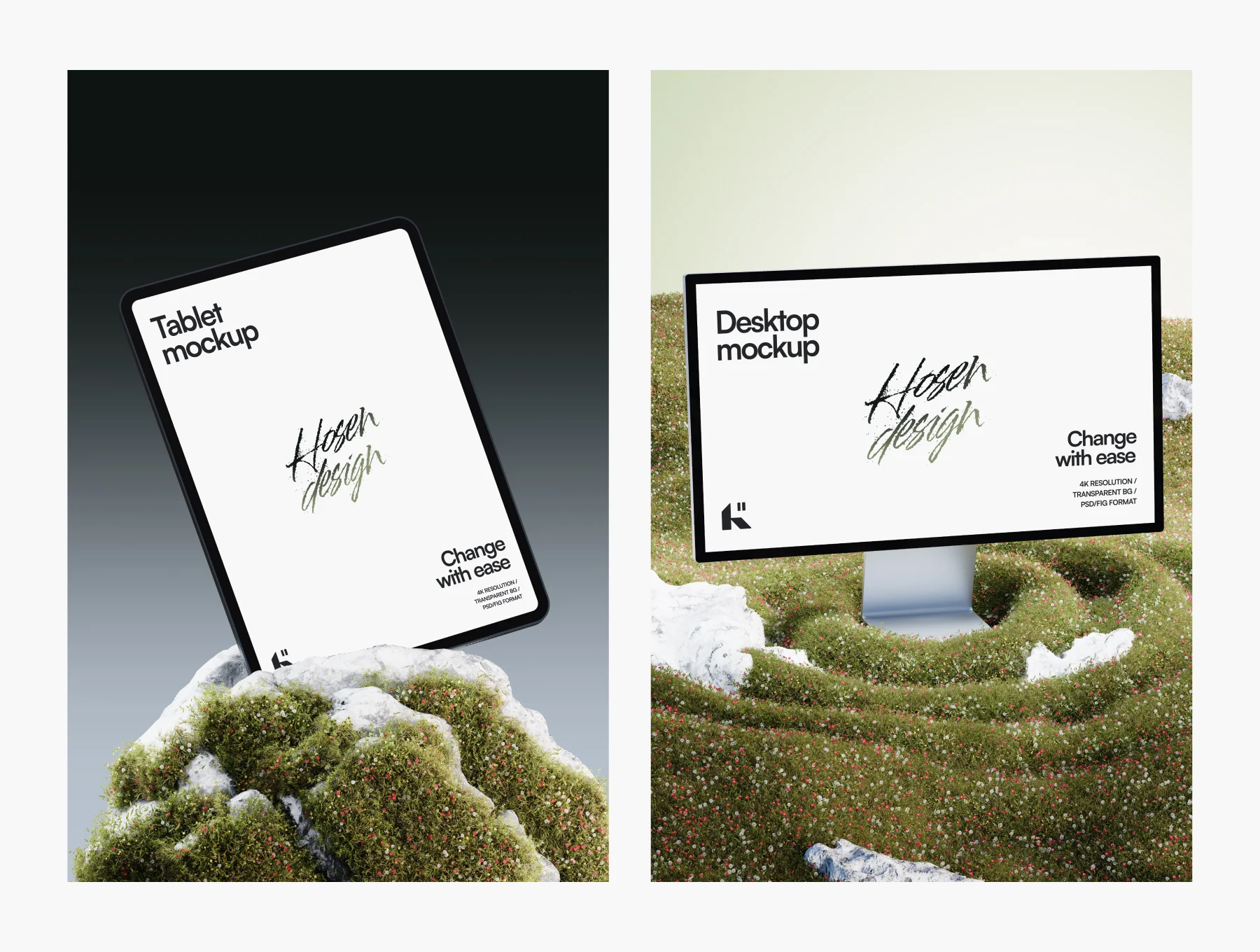 20 Device Mockups — Nature Scene Pack (PSD & FIG) 3