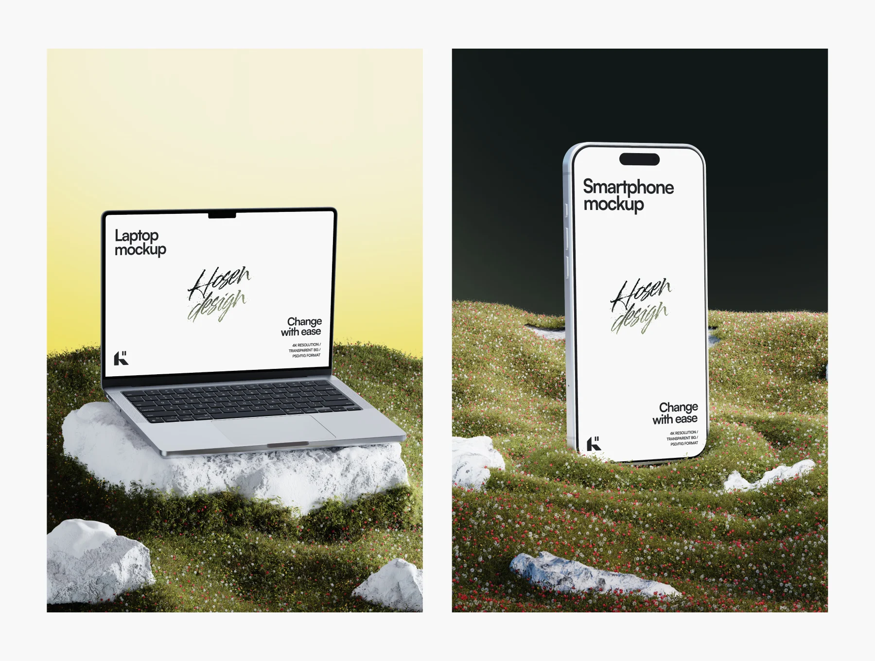 20 Device Mockups — Nature Scene Pack (PSD & FIG) 7