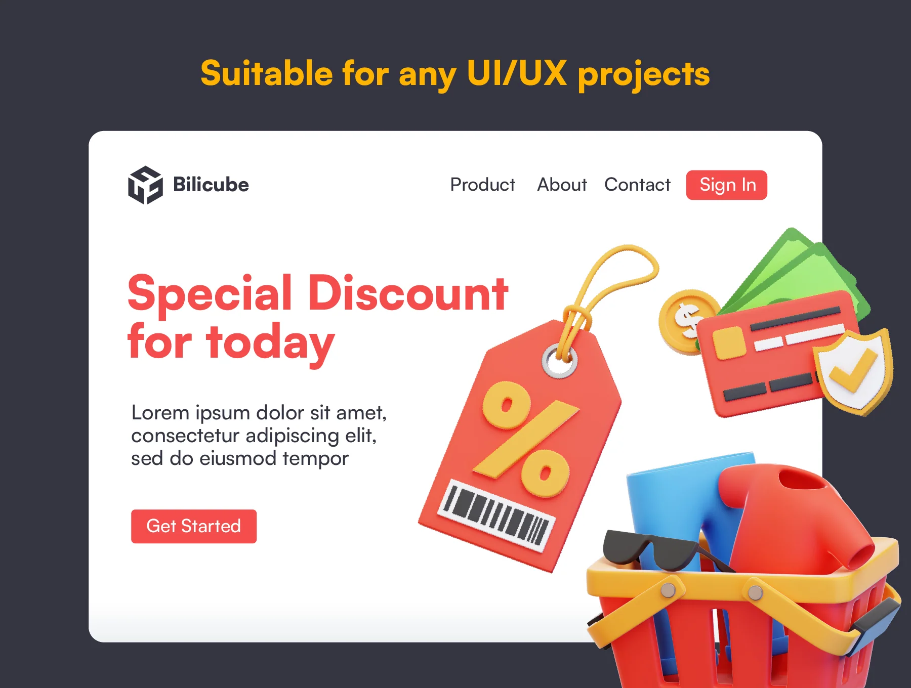20 E-Commerce 3D Icon Set 4