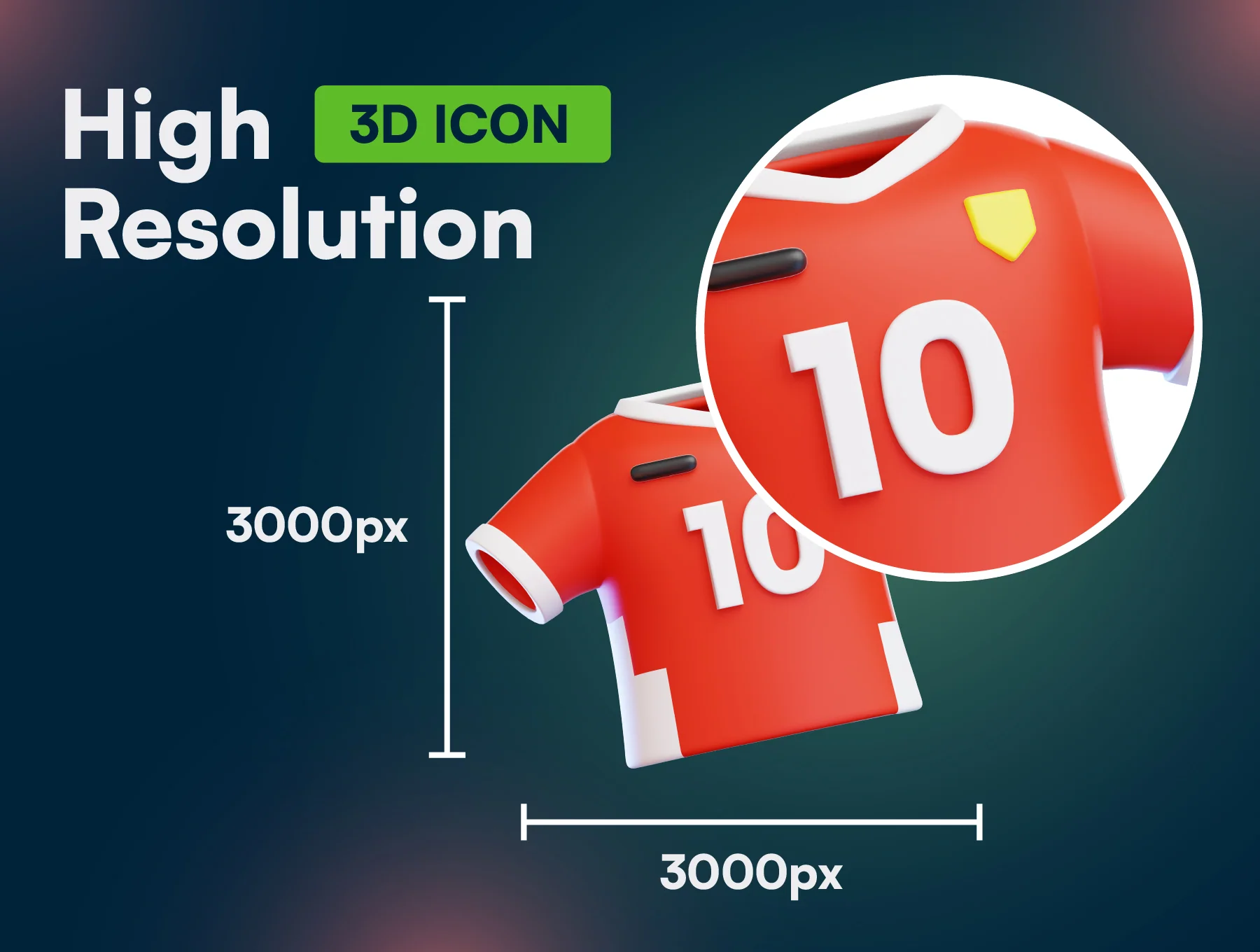 20 Football 3D Icon Set 2
