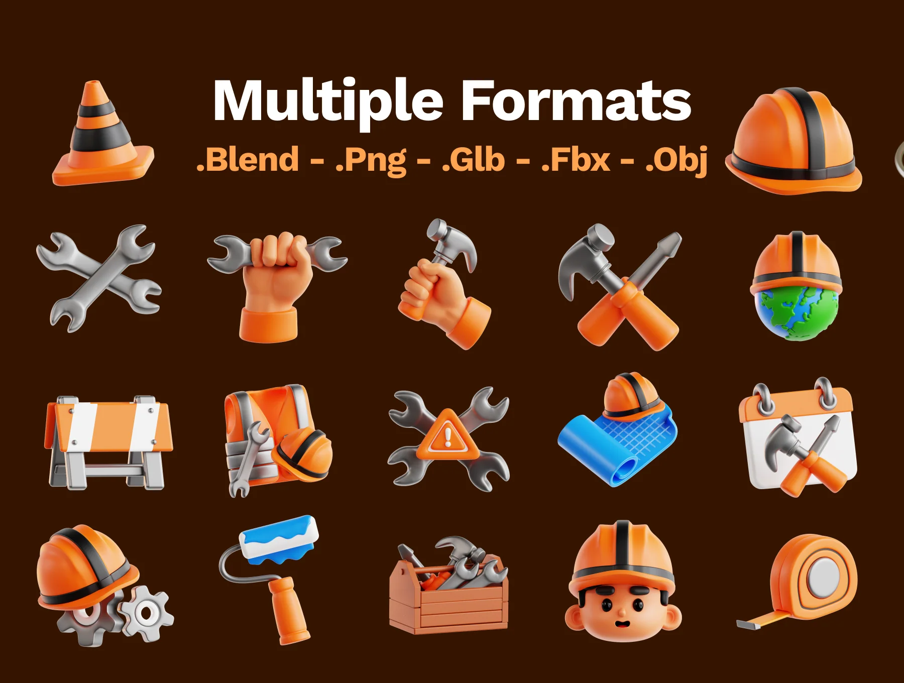 20 Labor Day 3D Icon Pack 5