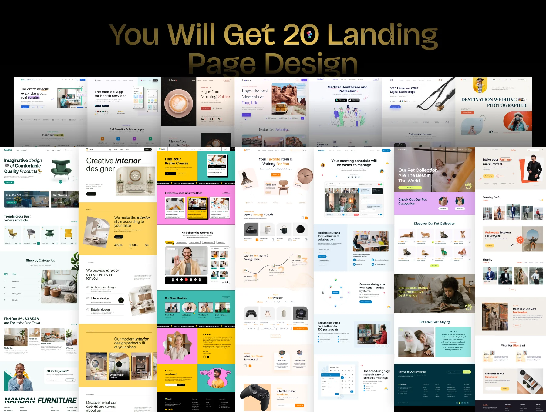 20 Multi-Concept Landing Pages Bundle