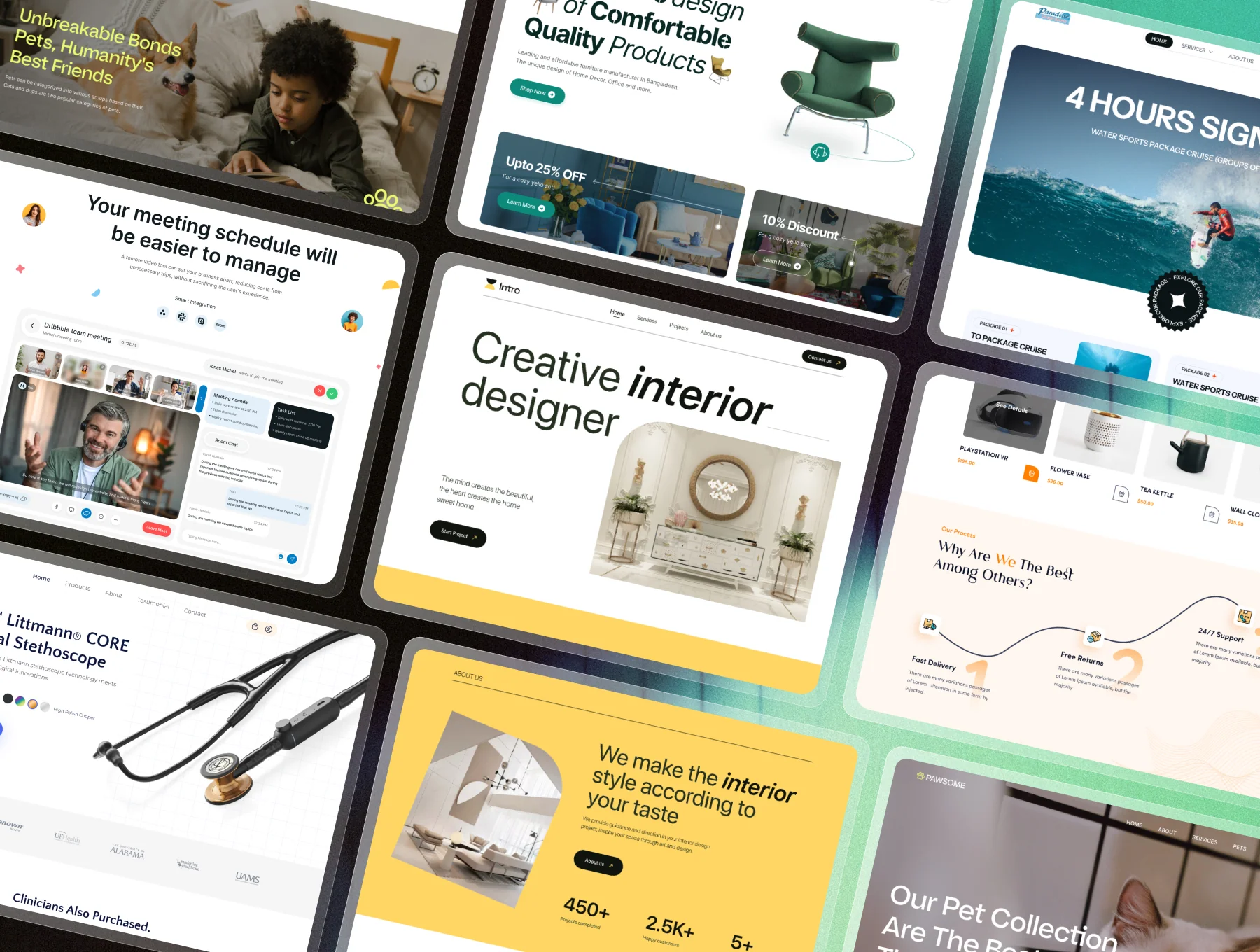 20 Multi-Concept Landing Pages Bundle 4
