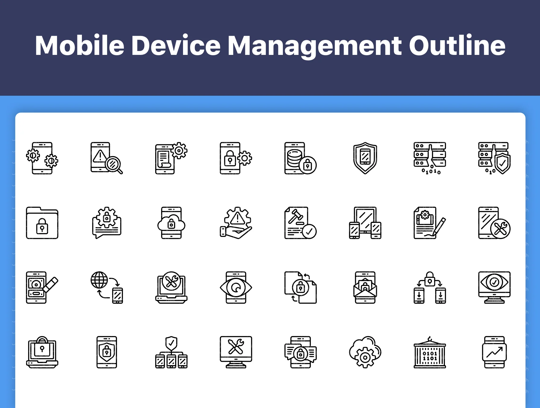 200 Mobile Device Management Icons 7