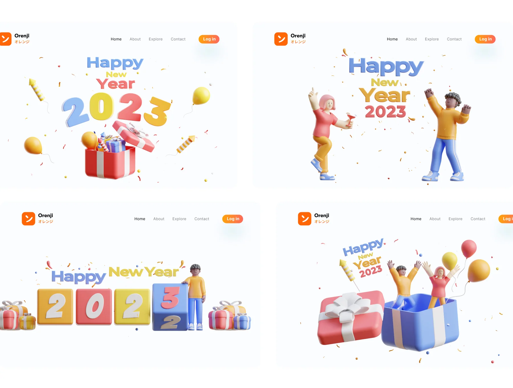 3D Happy New Year 2023 4