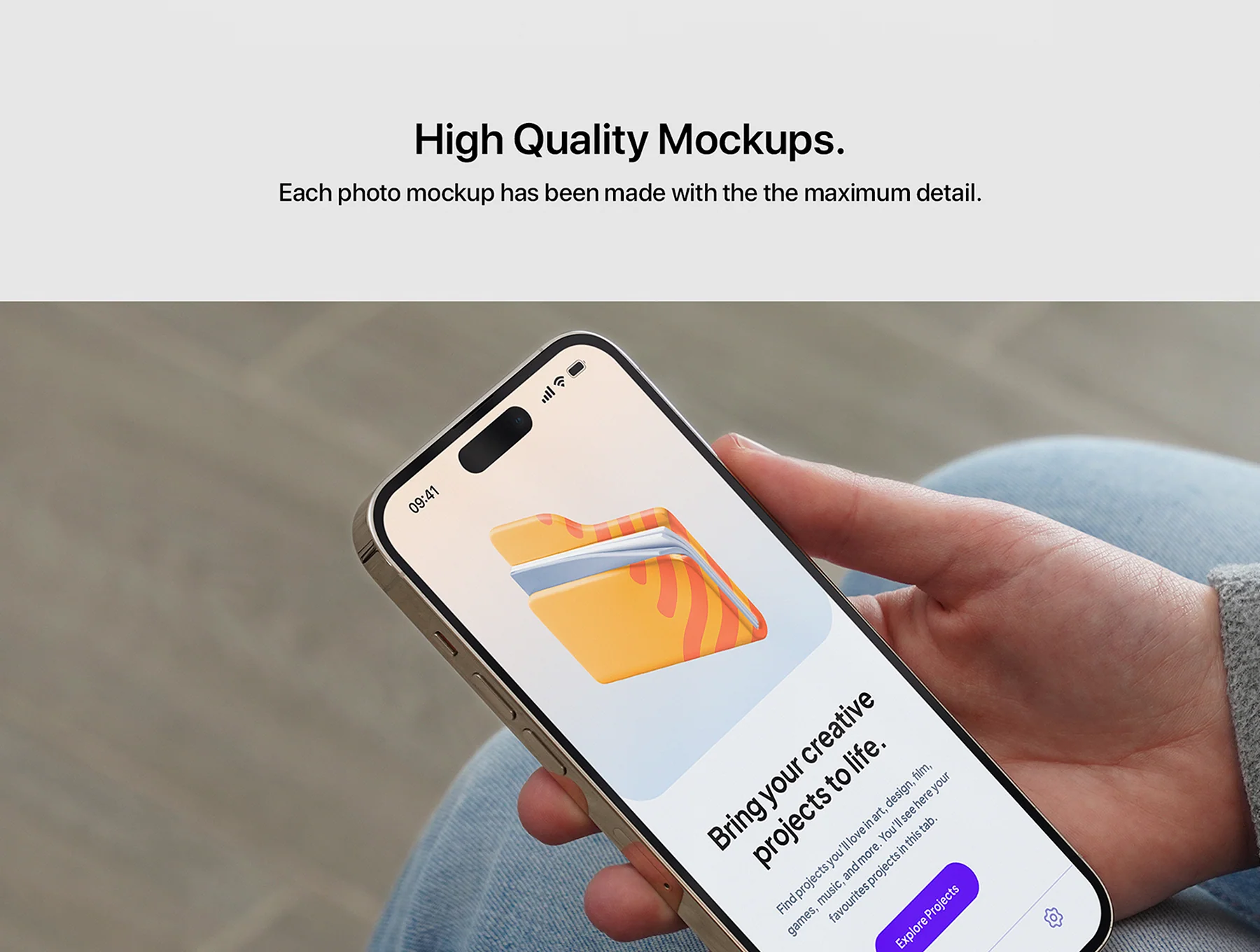 22 iPhone 14 Pro In Hand Mockups 3