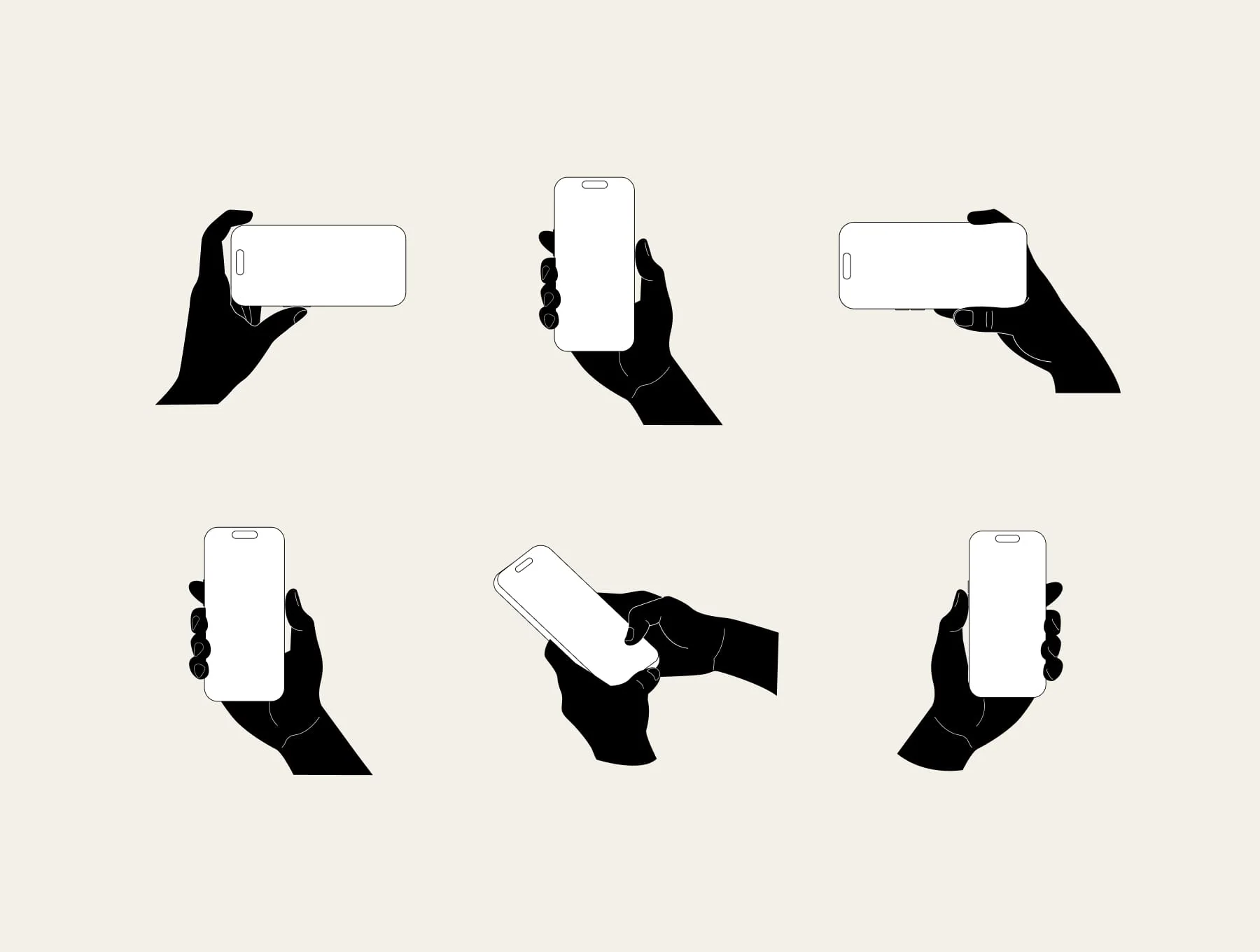 20 Vector Hands Gestures – Device Edition 3