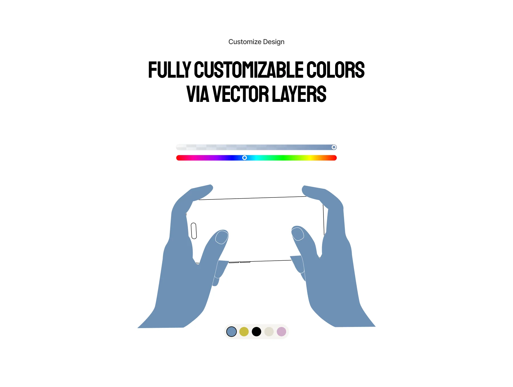 20 Vector Hands Gestures – Device Edition 4