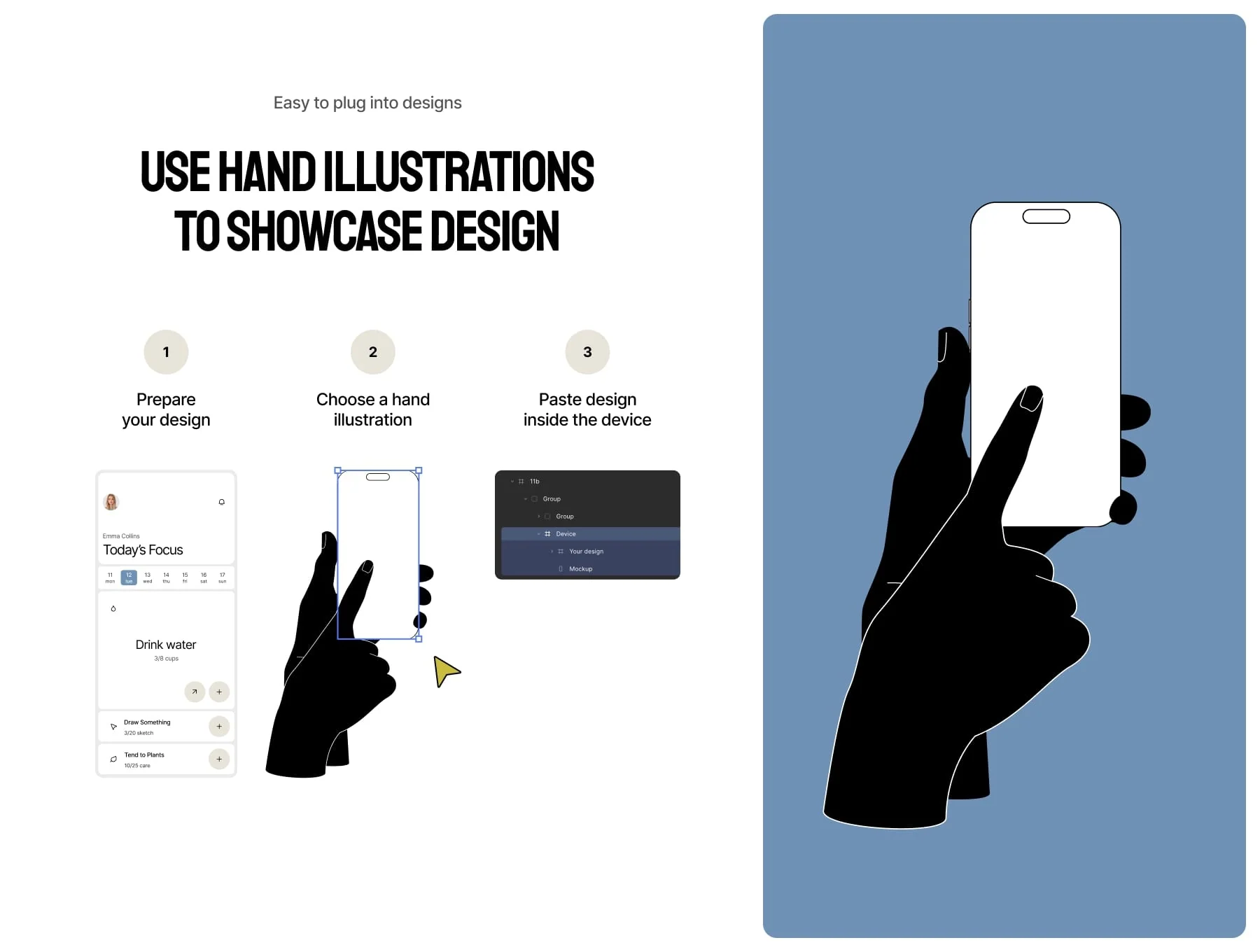 20 Vector Hands Gestures – Device Edition 5