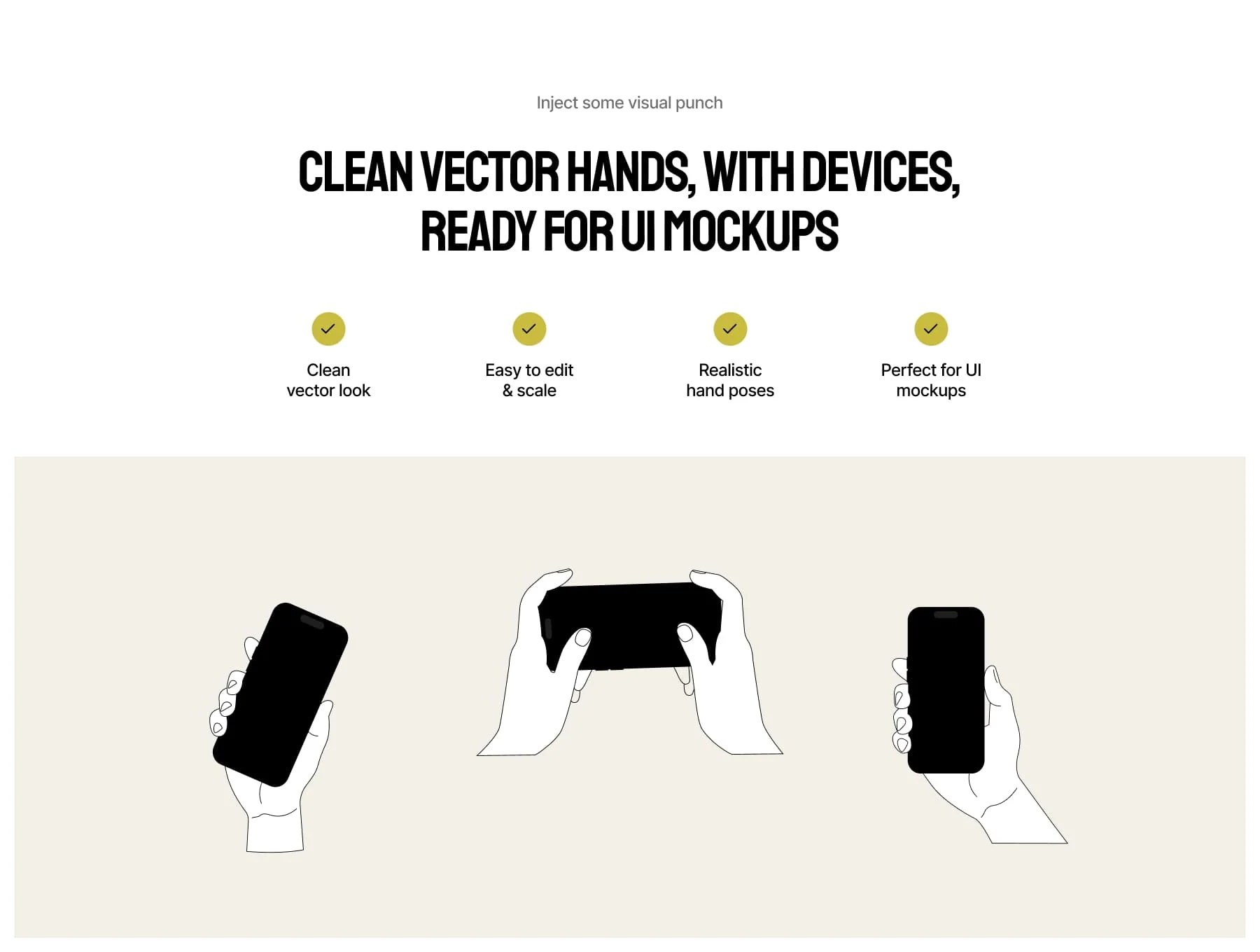 20 Vector Hands Gestures – Device Edition 6