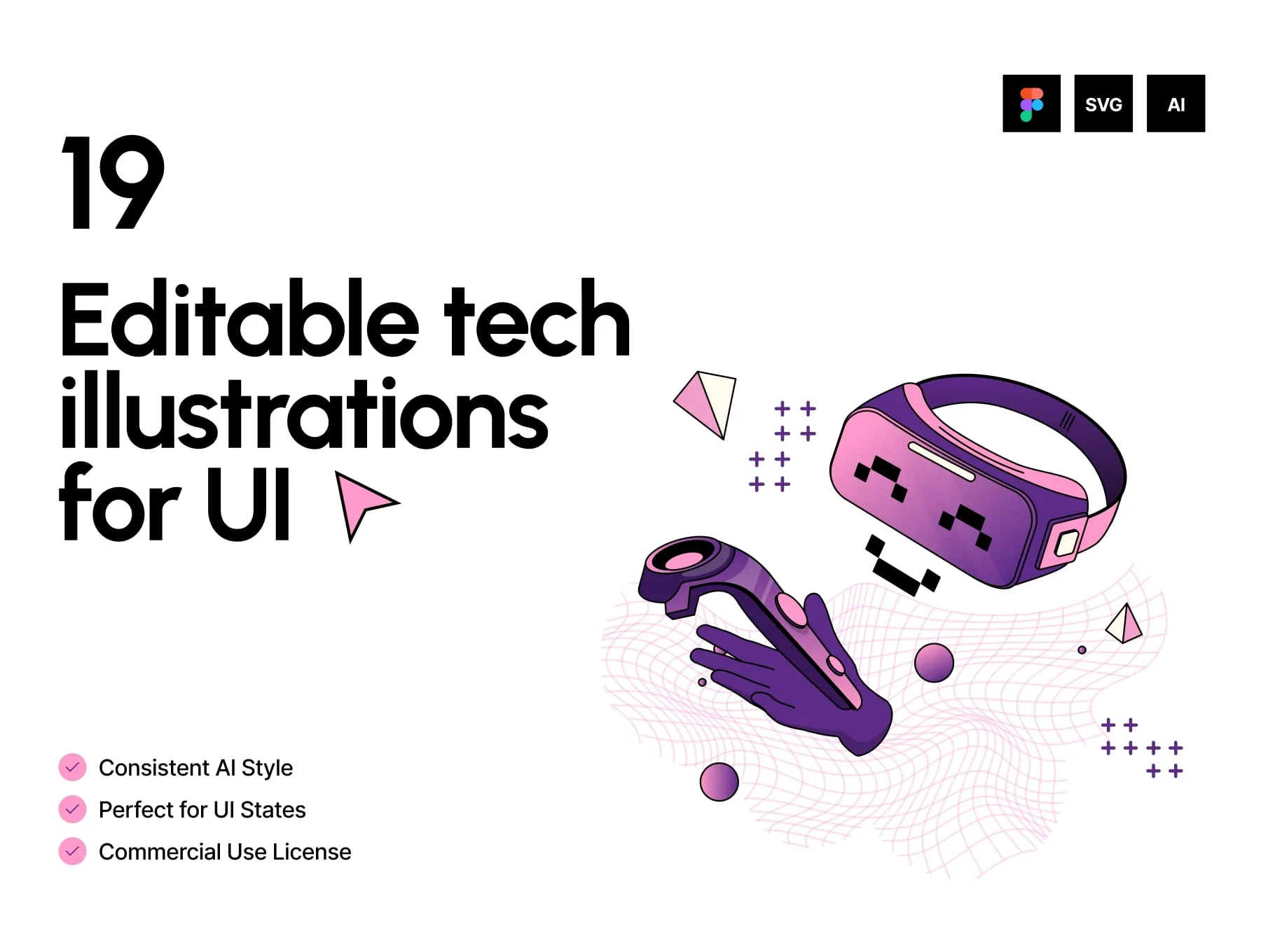19 Tech vector illustrations for Web & Apps