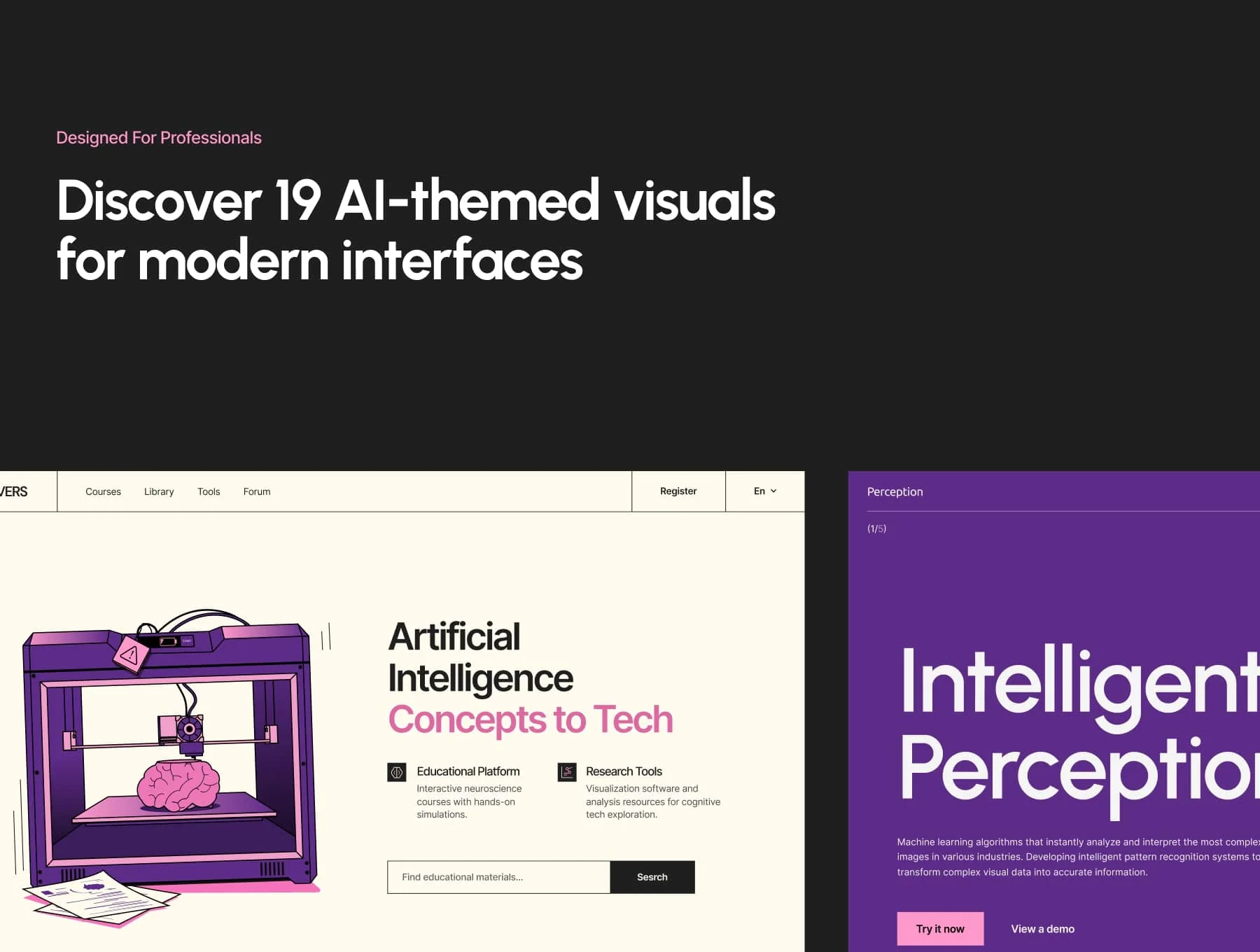 19 Tech vector illustrations for Web & Apps 7
