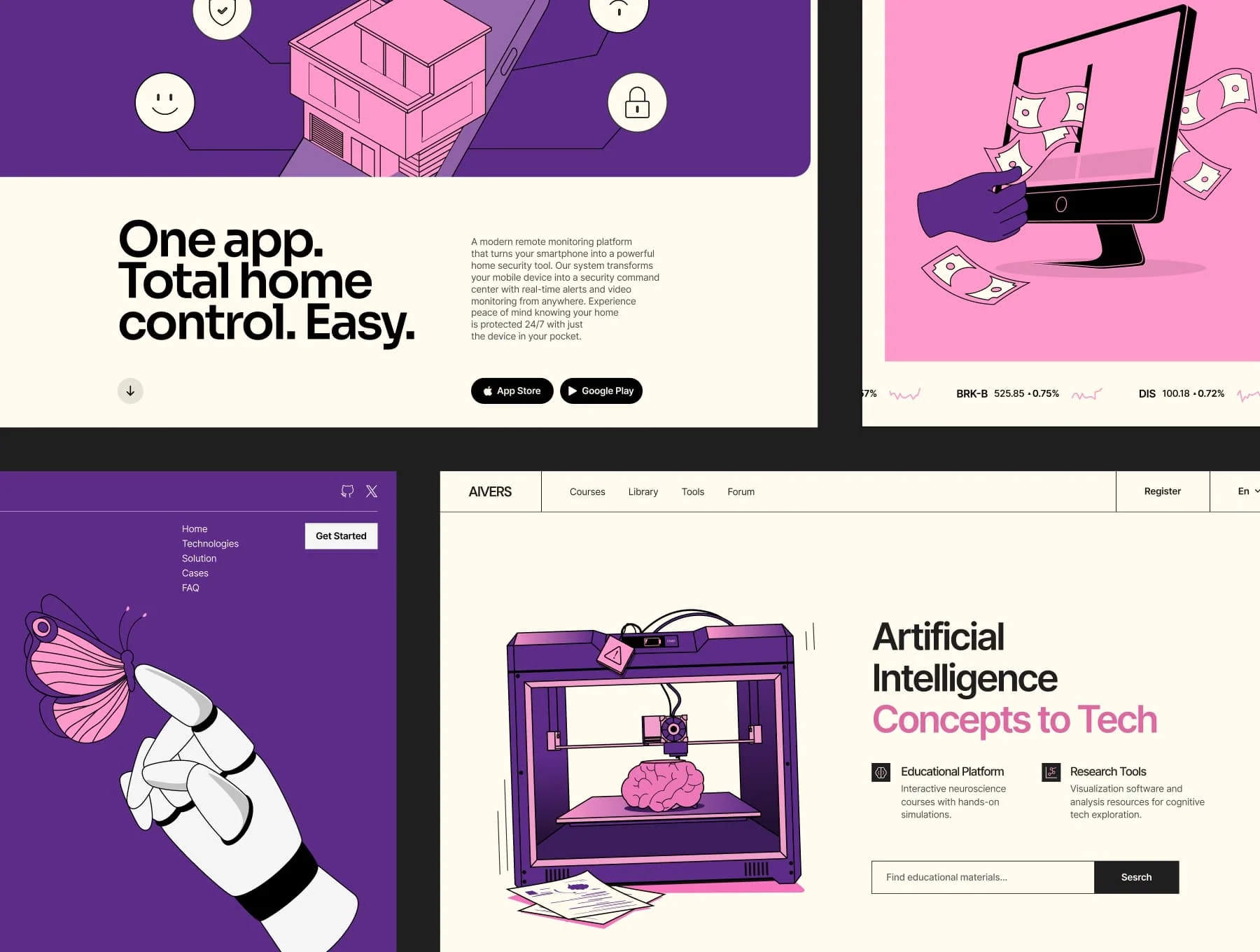 19 Tech vector illustrations for Web & Apps 8