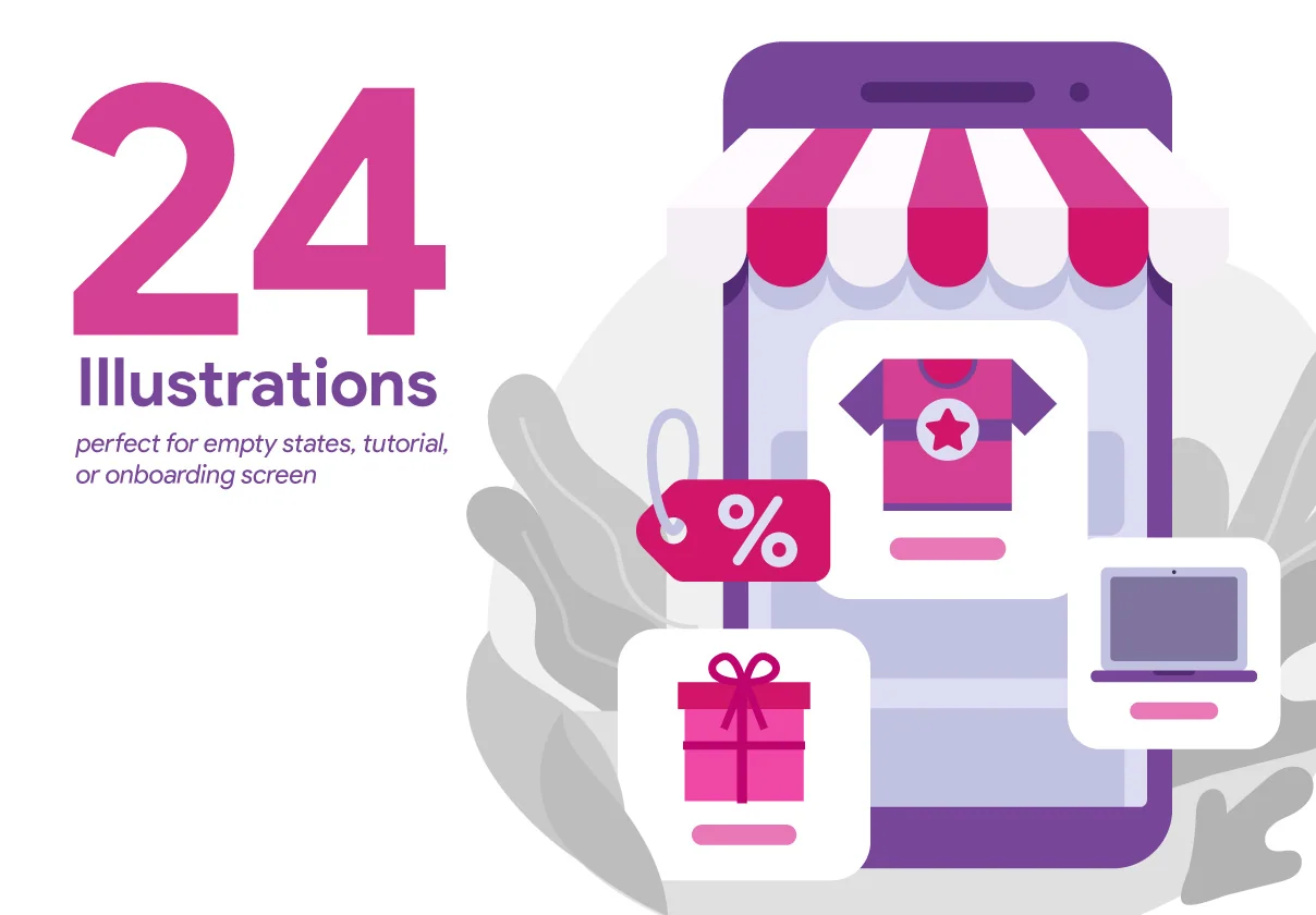 24 Onboarding Illustrations