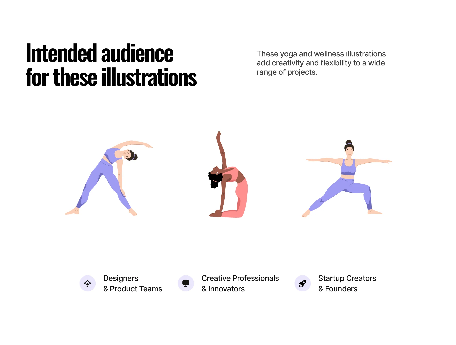 24 Yoga illustrations by Emote 2