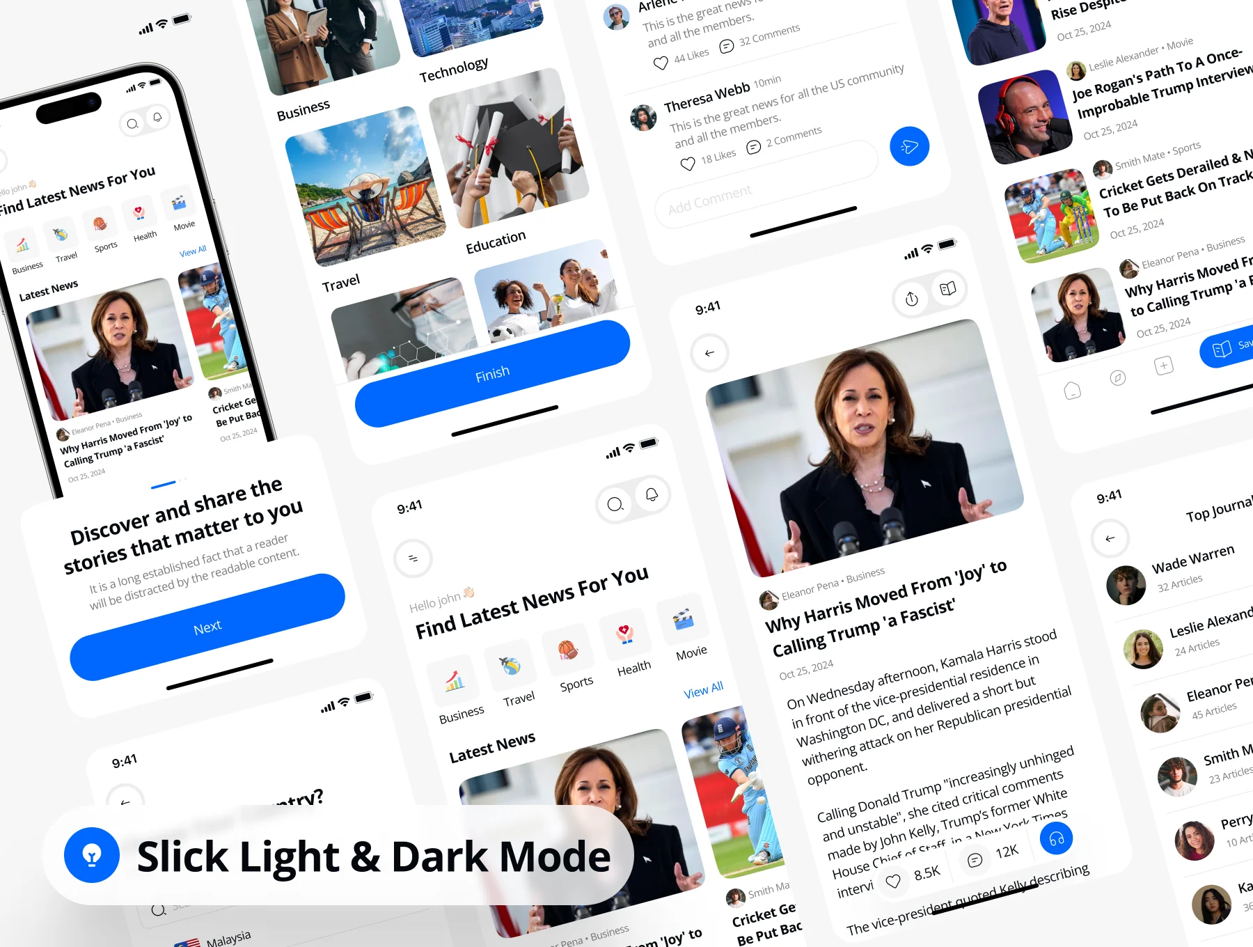 24News - News App UI Kit 3