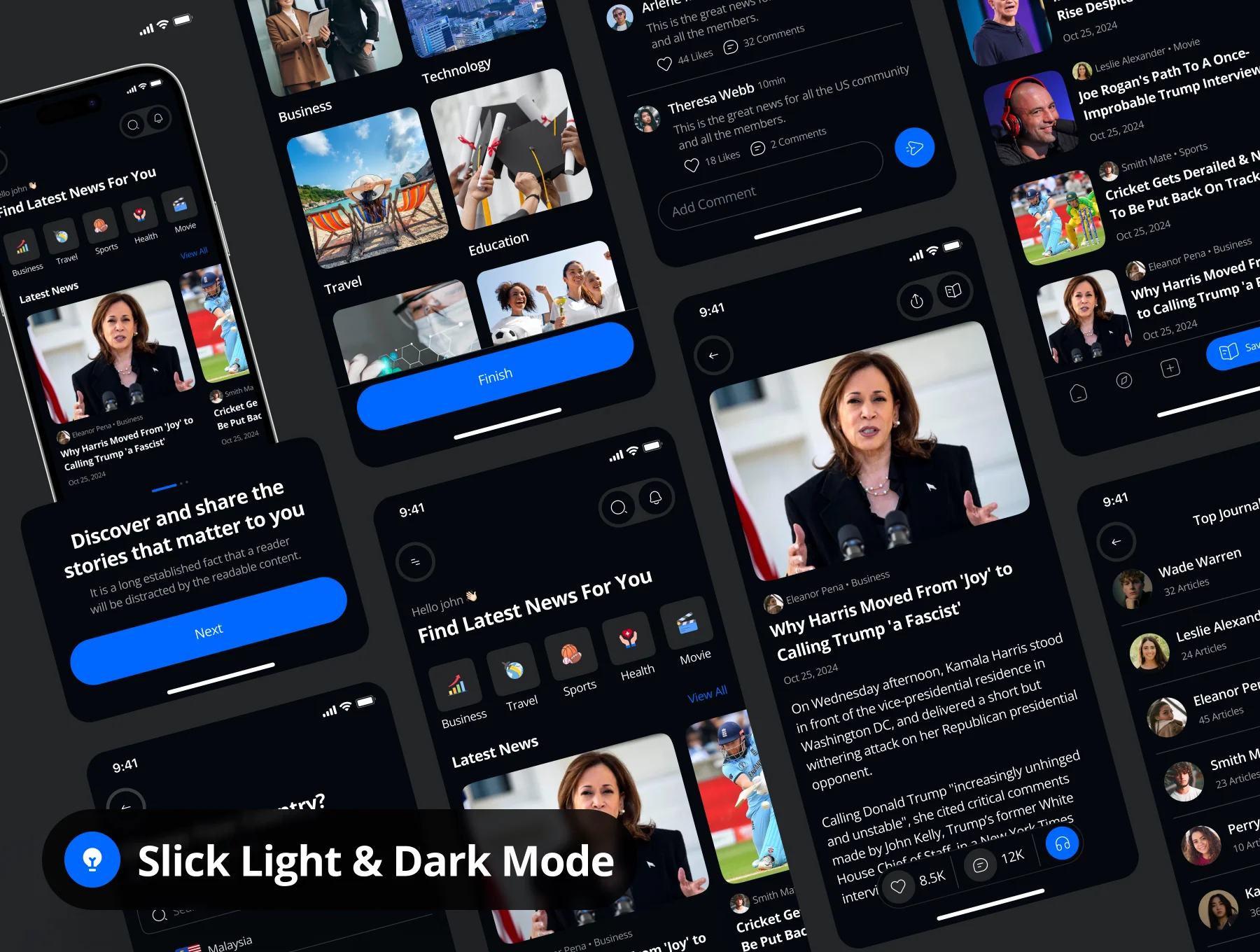 24News - News App UI Kit 4