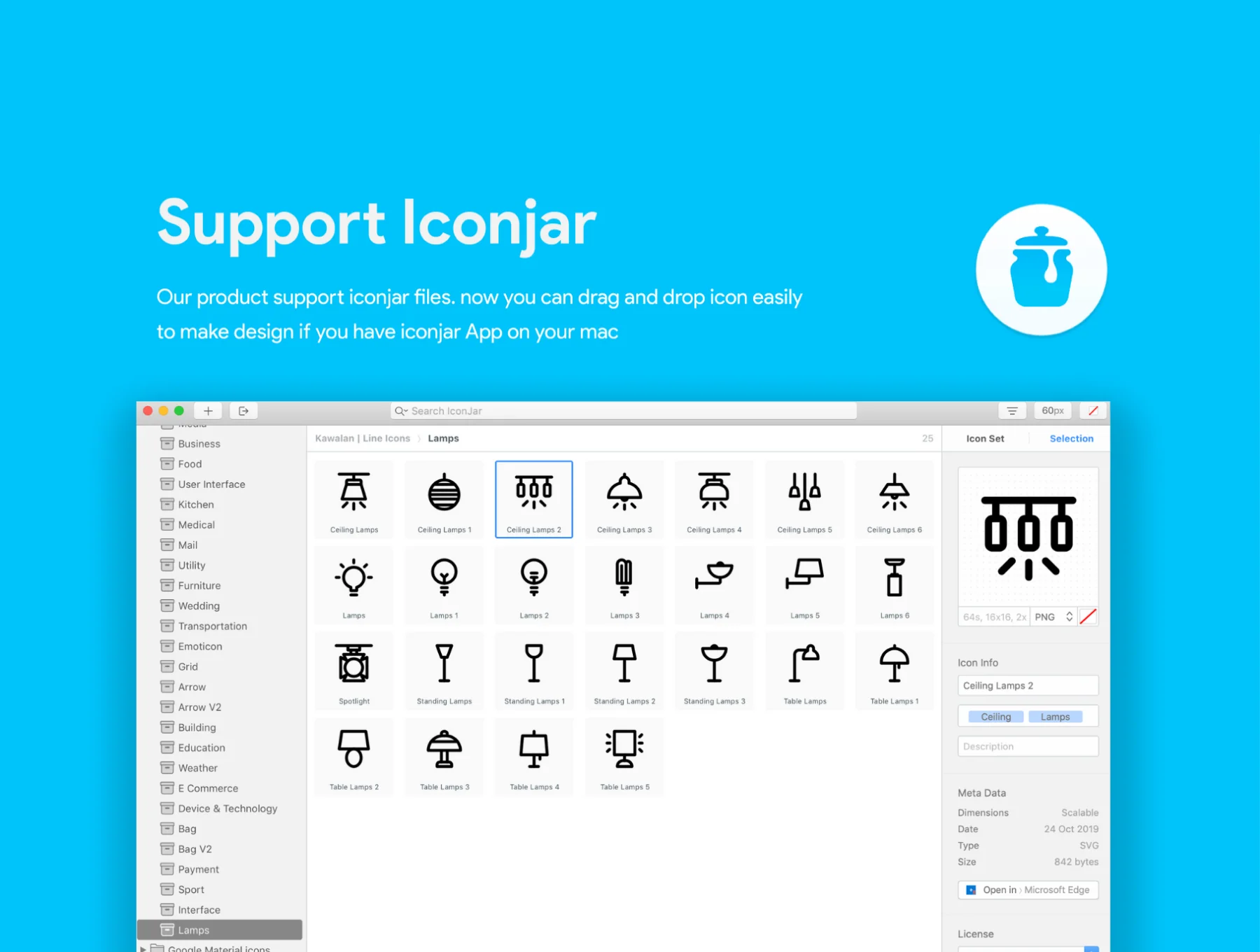 25 Lamp & Light Line Icon 6