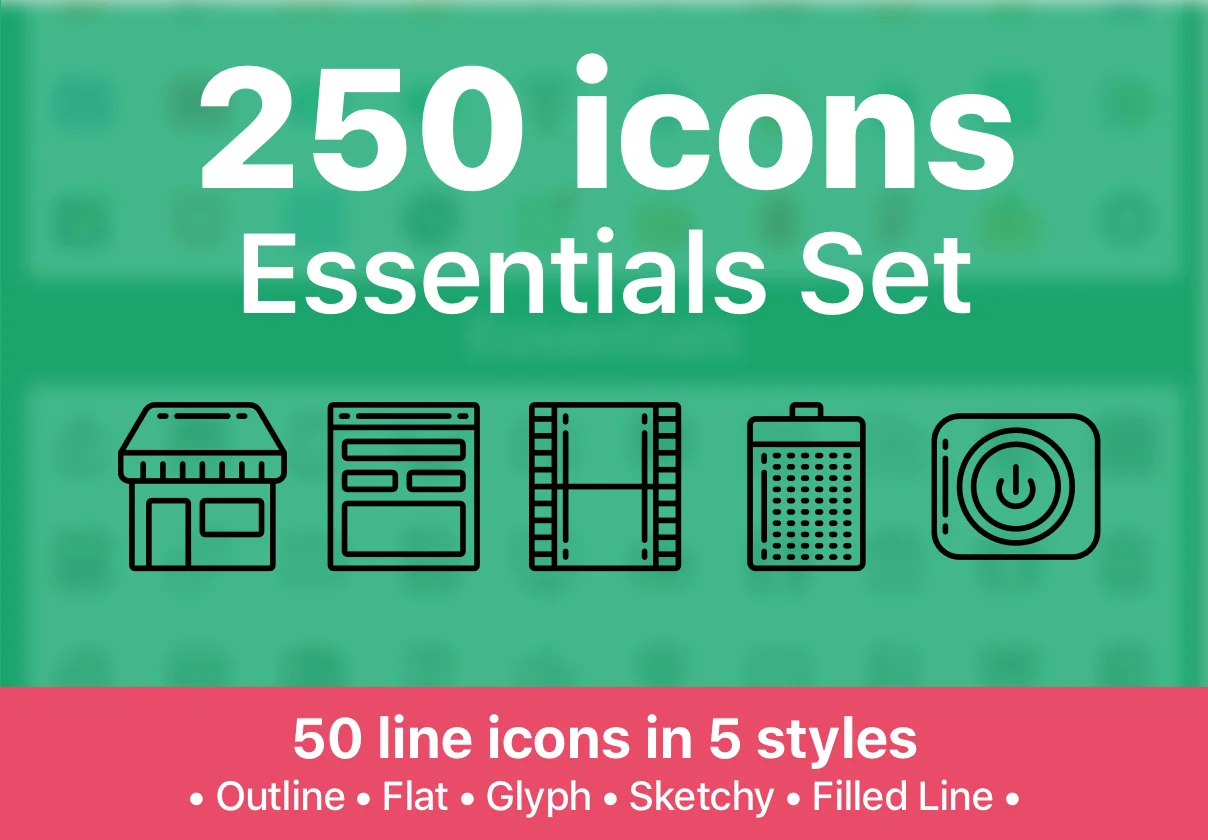 250 Essentials Icons!