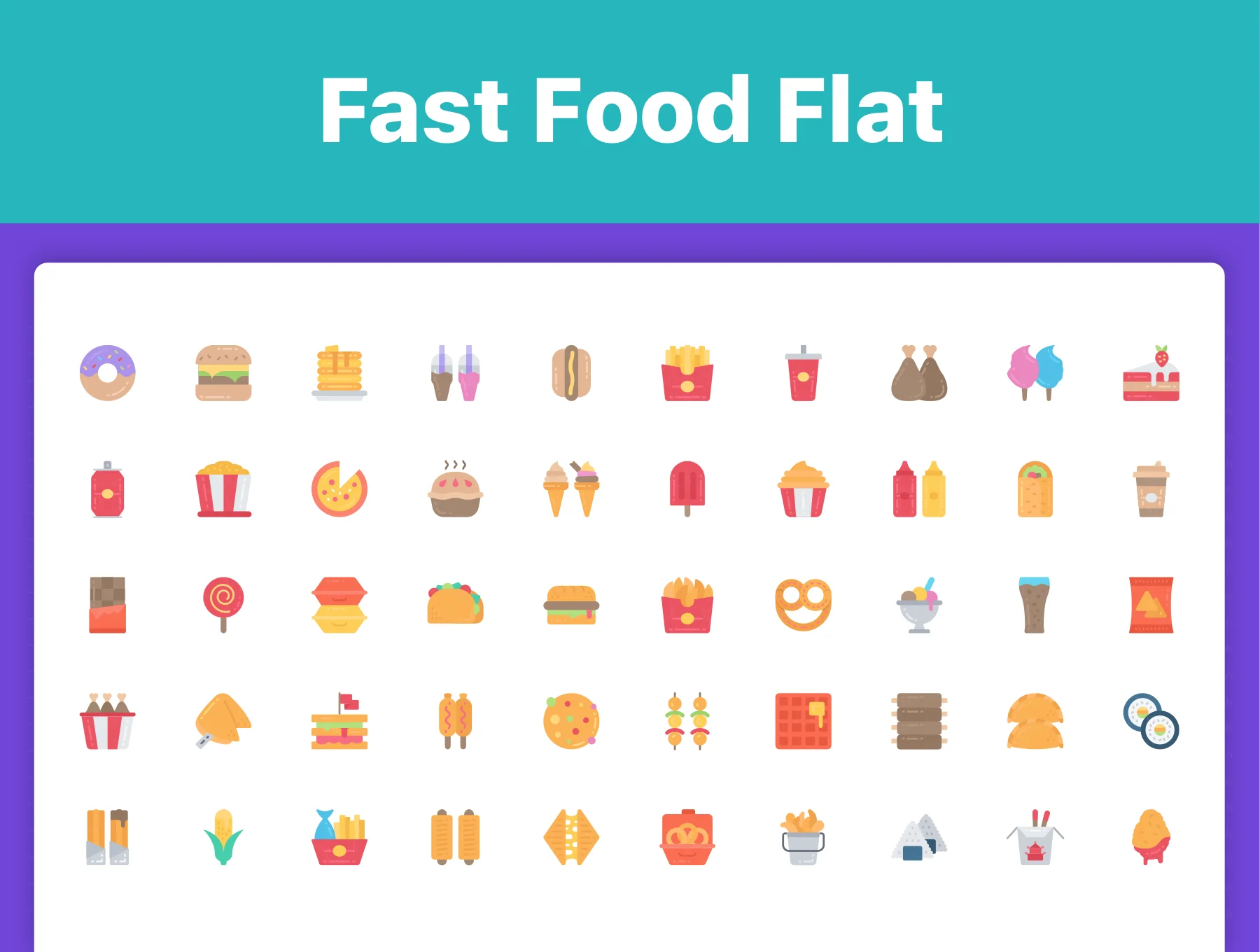 250 Fast Food Icons 6