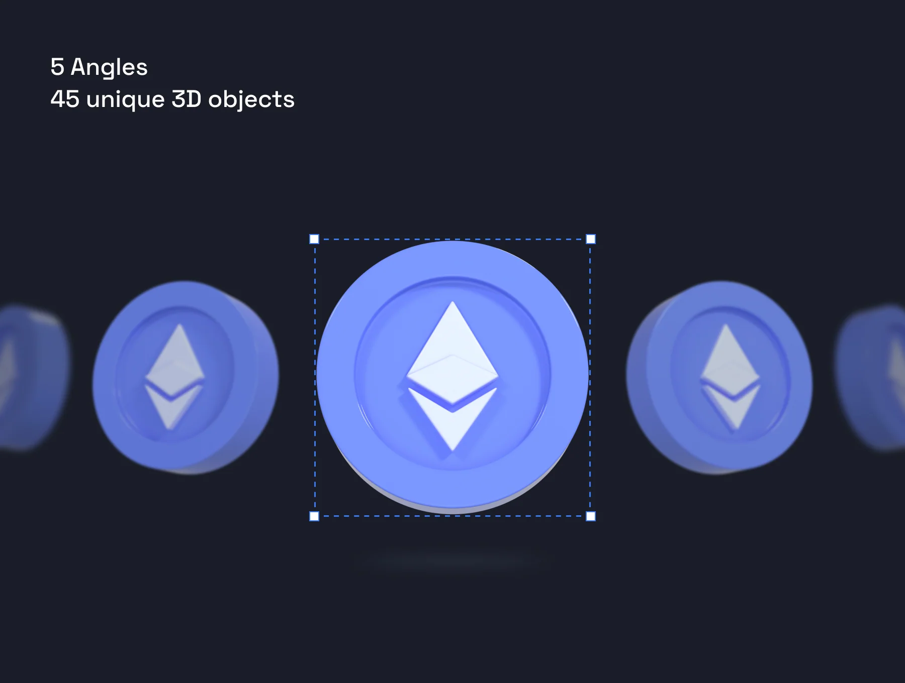 2D & 3D Crypto Coin Pack 5
