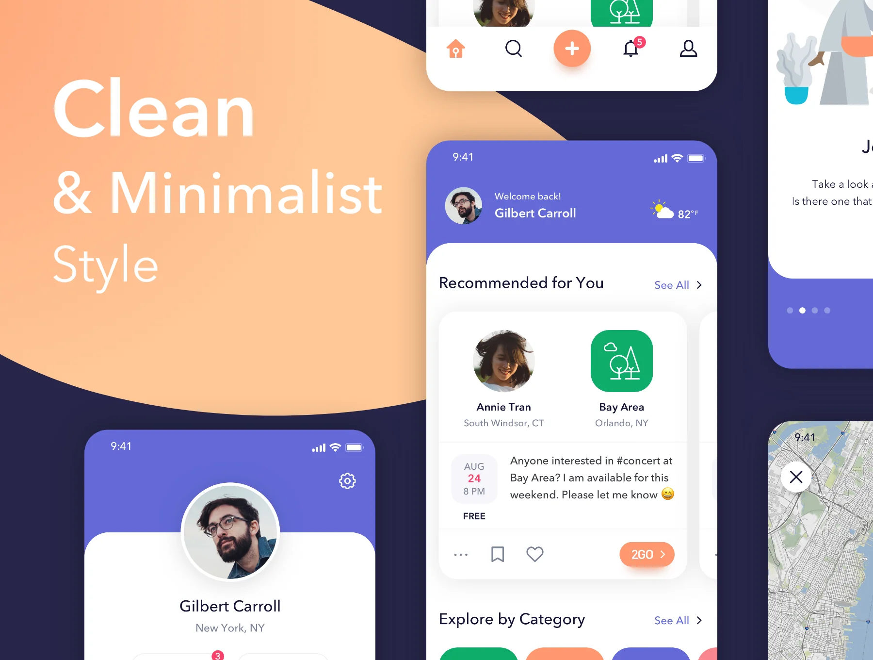 2GO Social App UI Kit 3
