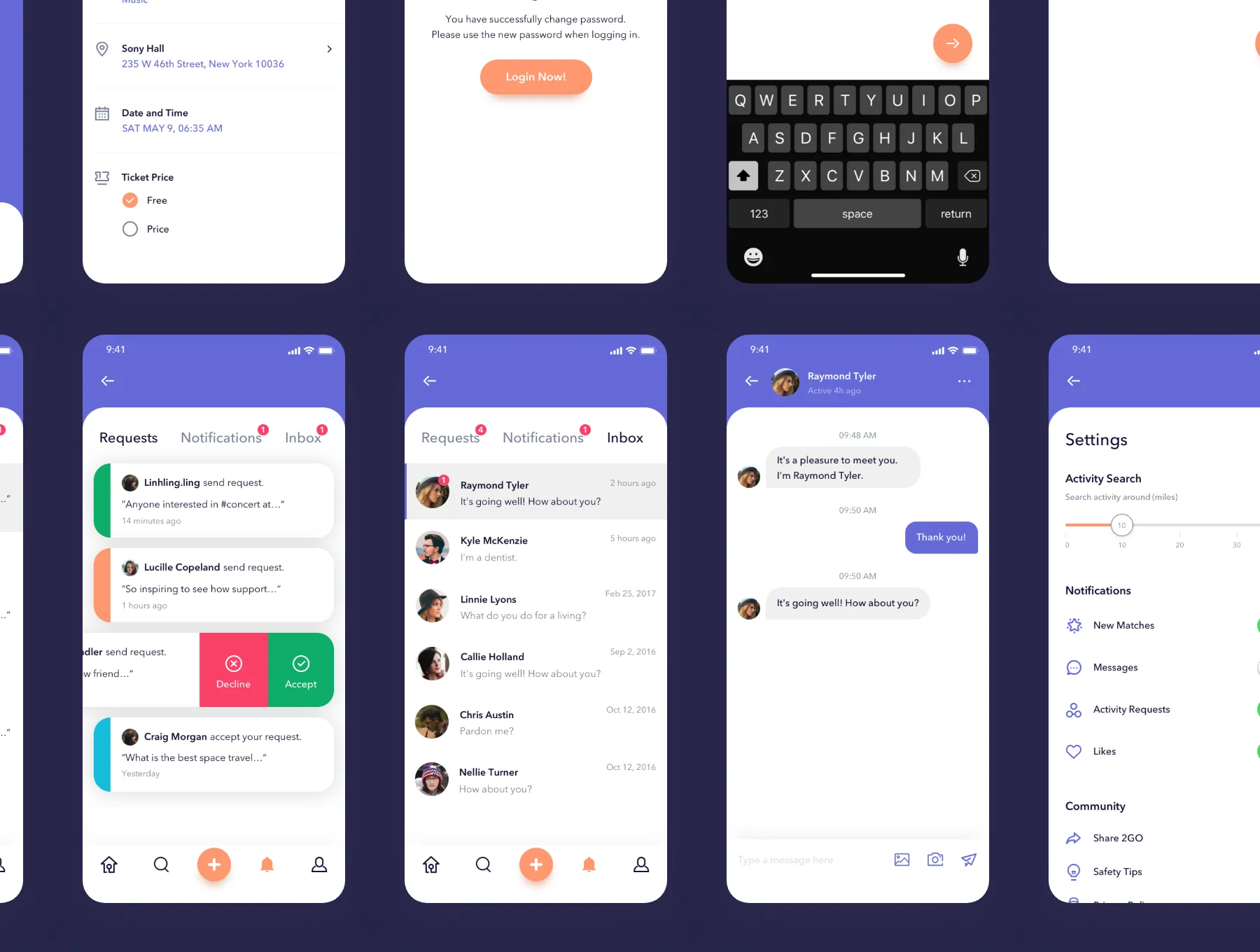 2GO Social App UI Kit 8