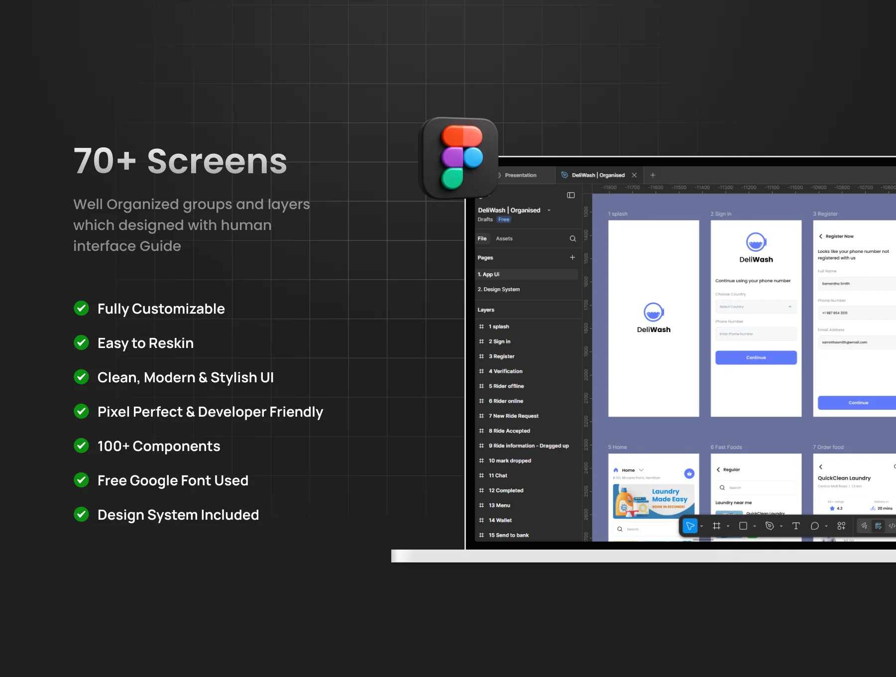 3 Apps | Laundry Booking App | DeliWash | Figma 9