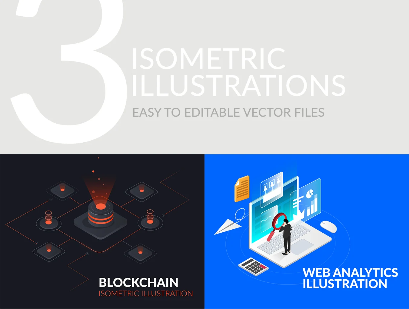 3 Isometric Illustrations