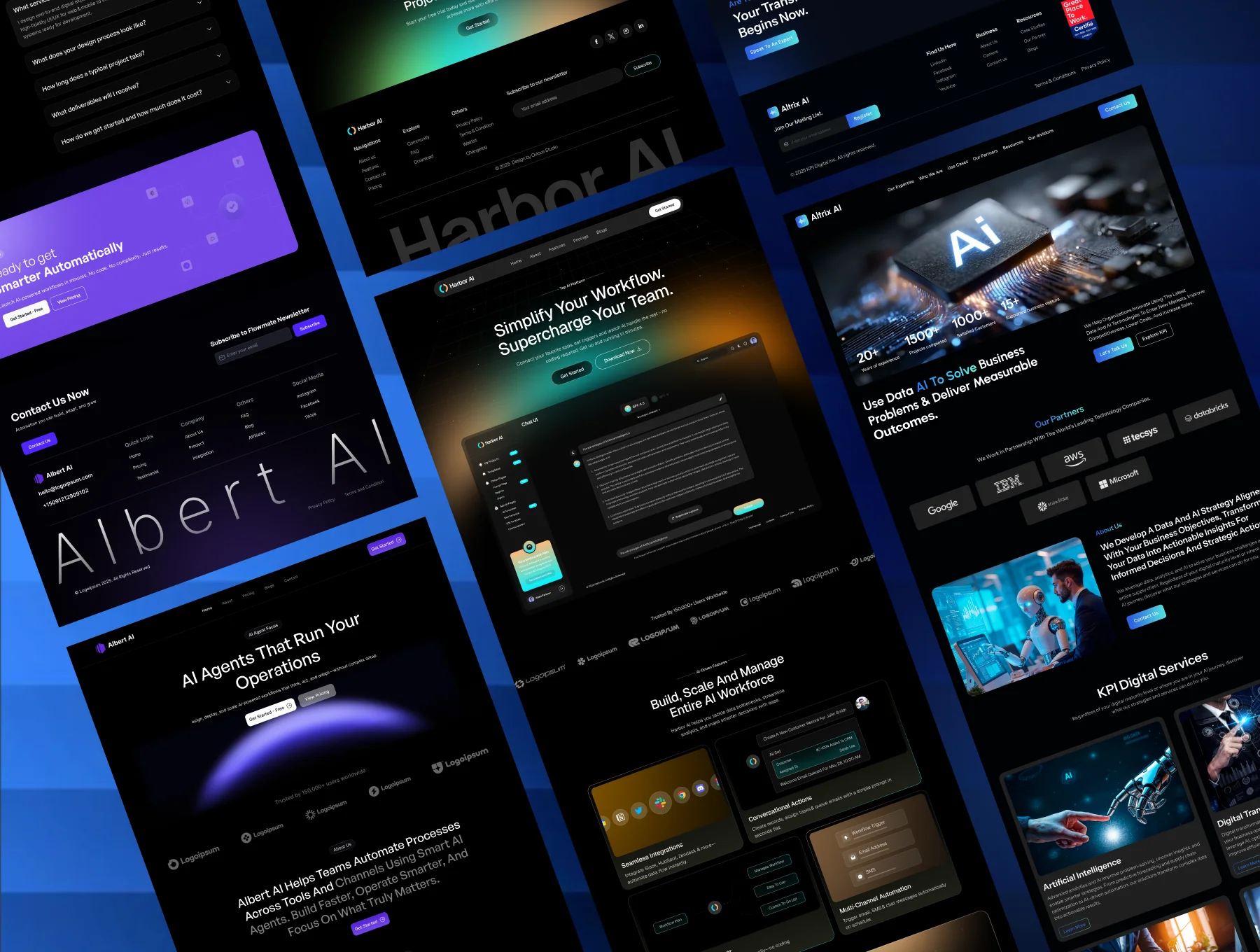 3 Premium AI Landing Pages - SaaS, Data & Automation UI Kit 2