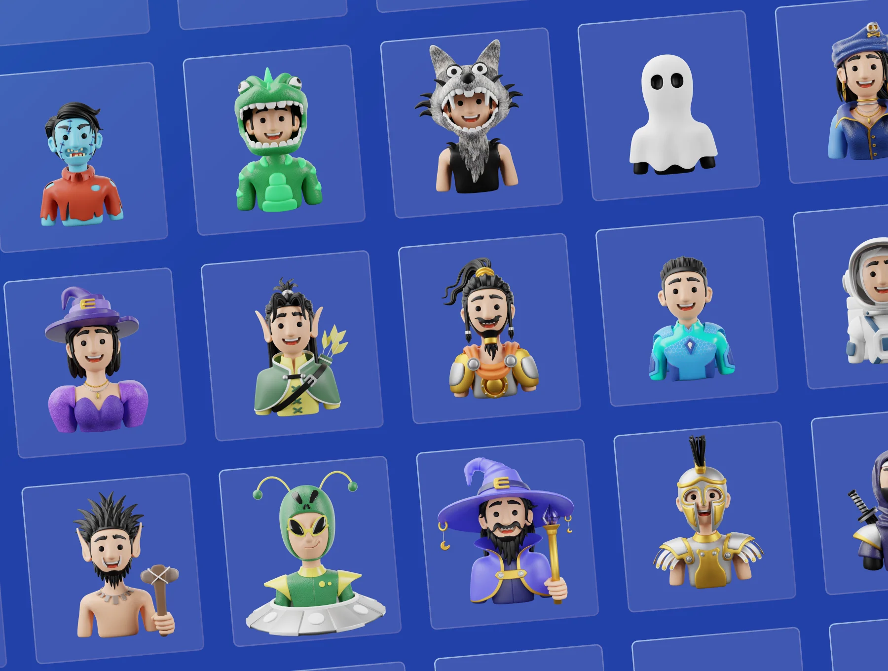 30 3D Avatar and Character Icon Set Vol 1 6