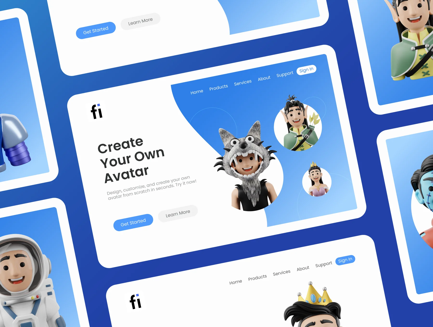 30 3D Avatar and Character Icon Set Vol 1 8