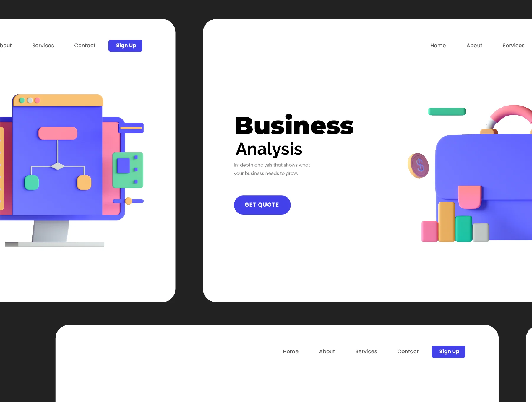 30 3D Business Analytics Icon Set 6