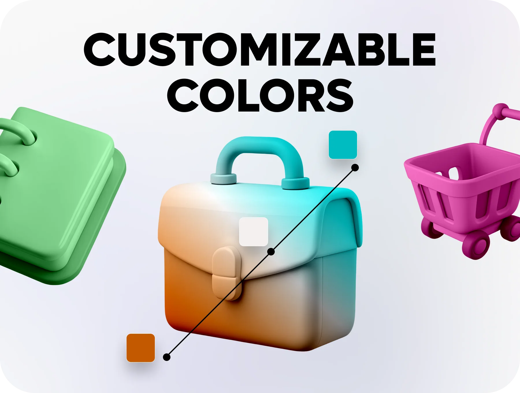 30 3D Business Icon Pack 4