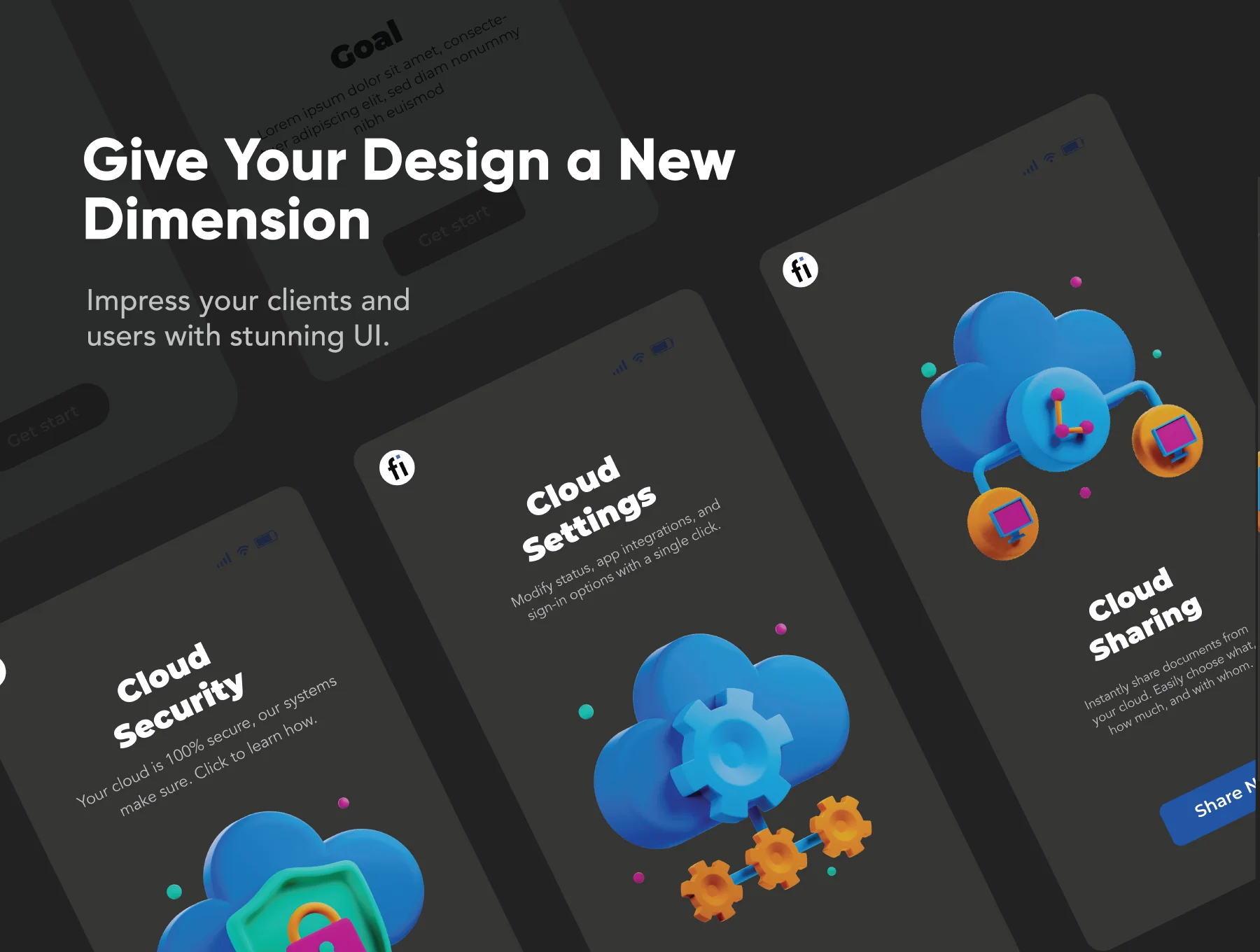 30 3D Cloud Computing Icons 5