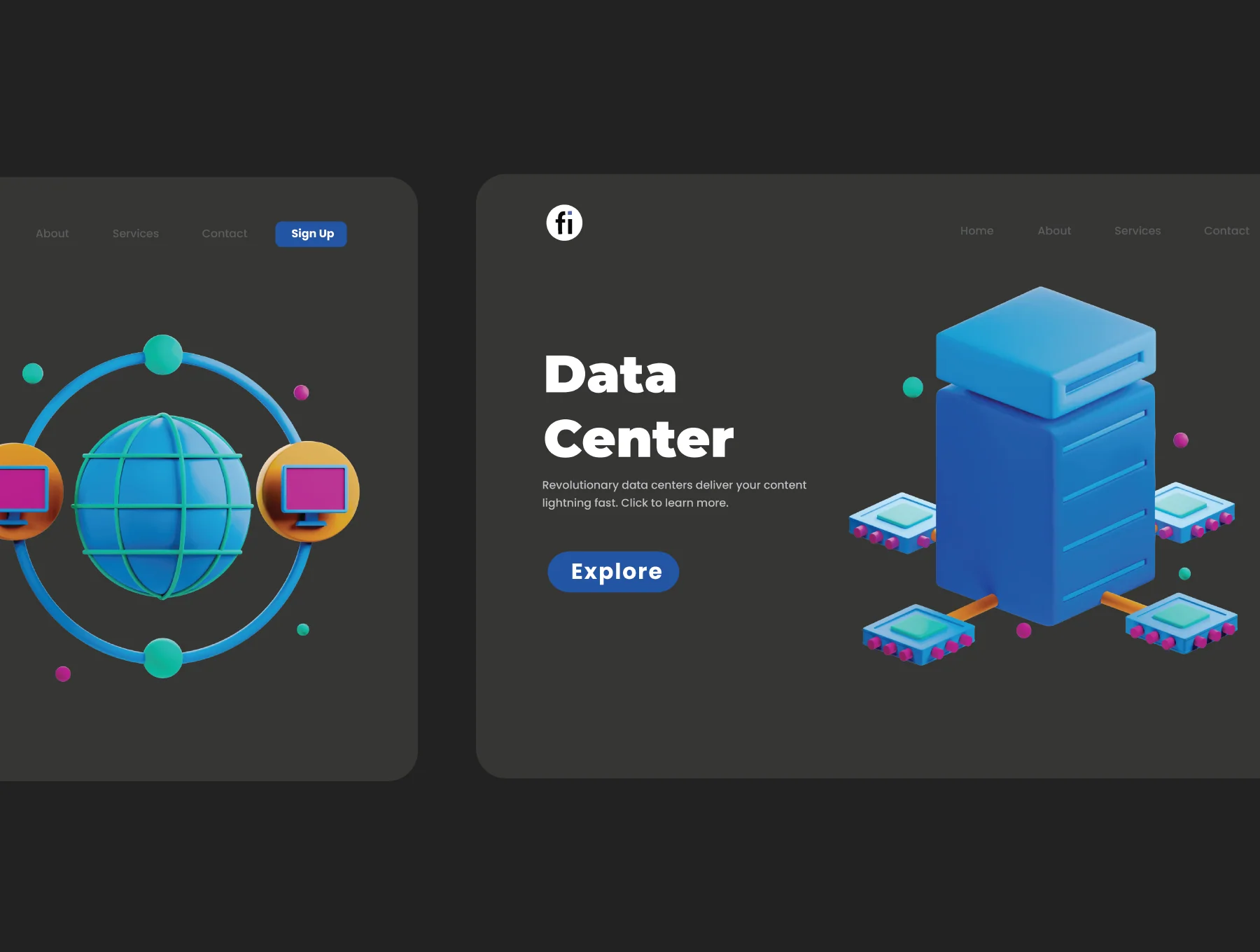 30 3D Cloud Computing Icons 6