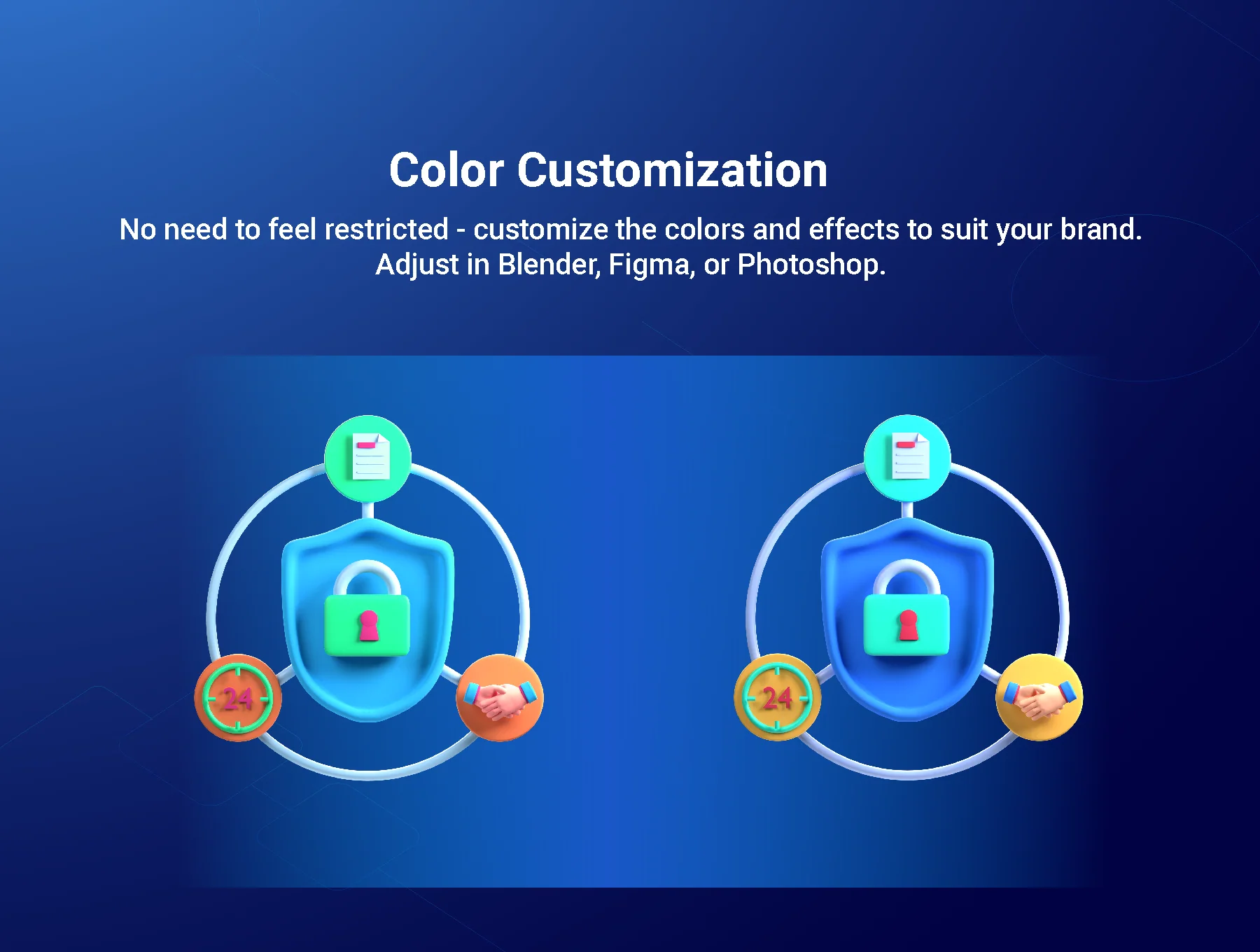 30 3D Cyber Security Icon Set 3