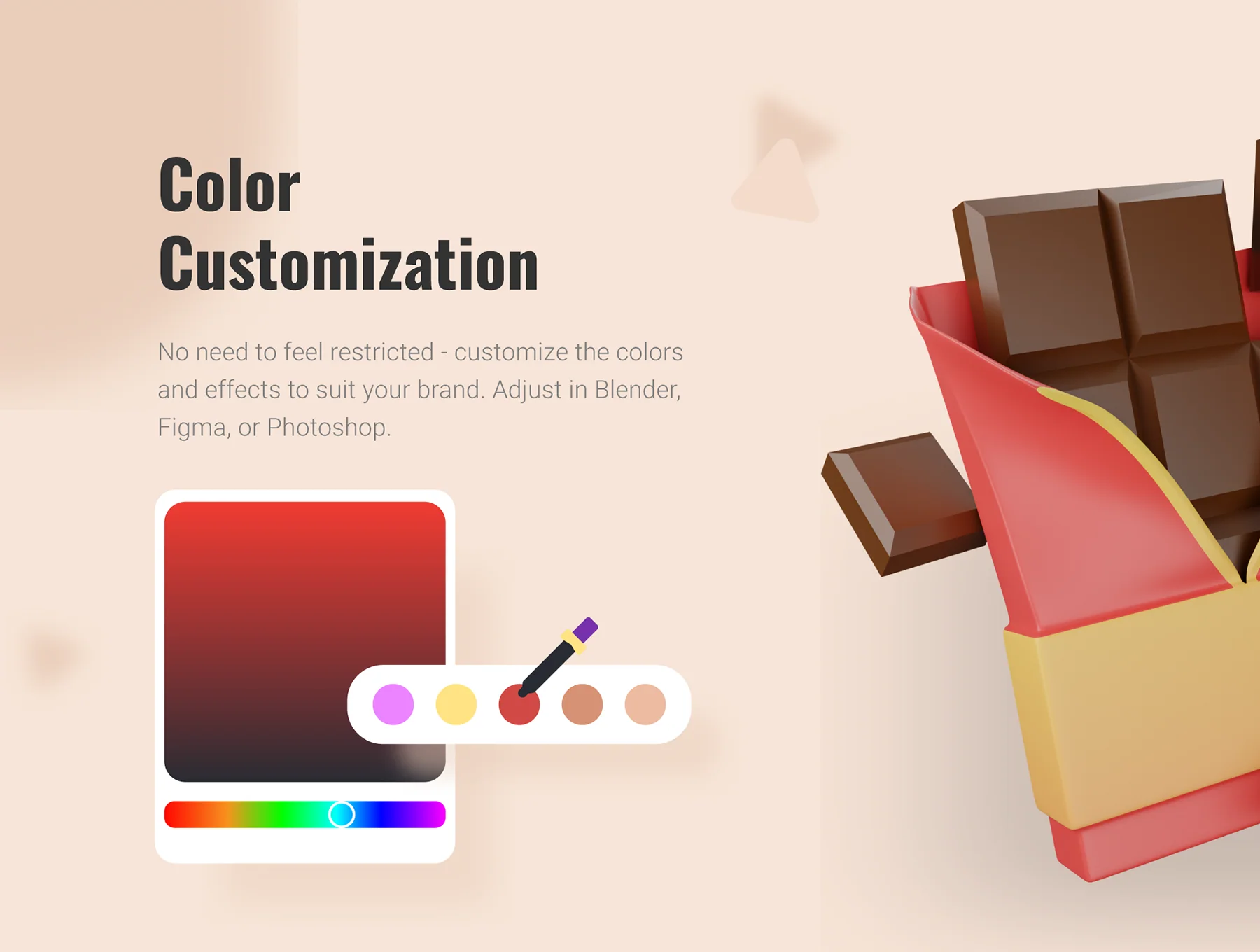 30 3D Food & Meals Icons Illustration 3